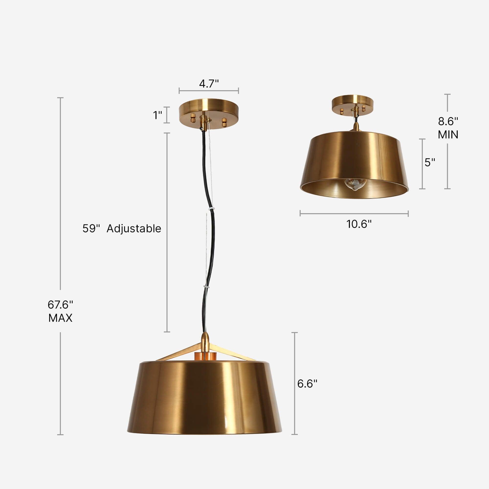 1-Light Modern Pendant Lights