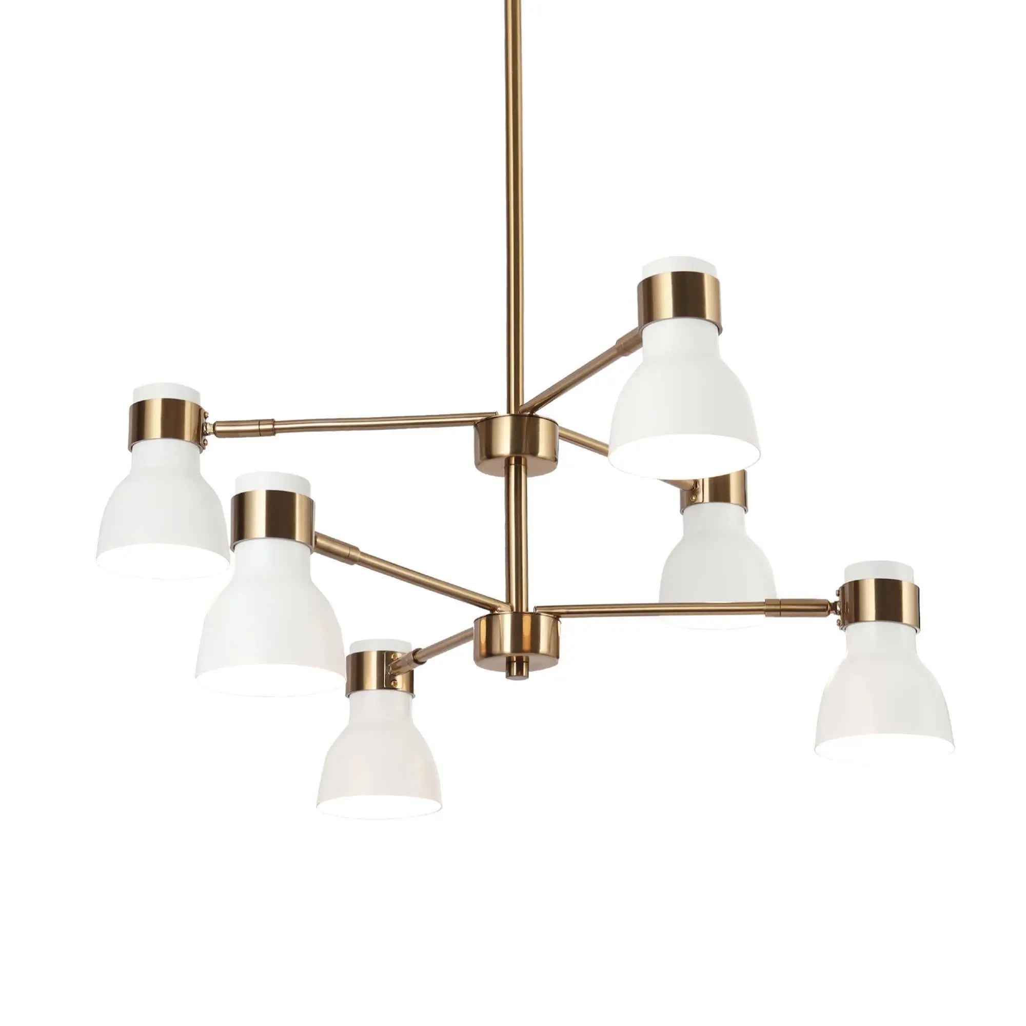 Elinkarce 6-Light Medium Gold Chandelier