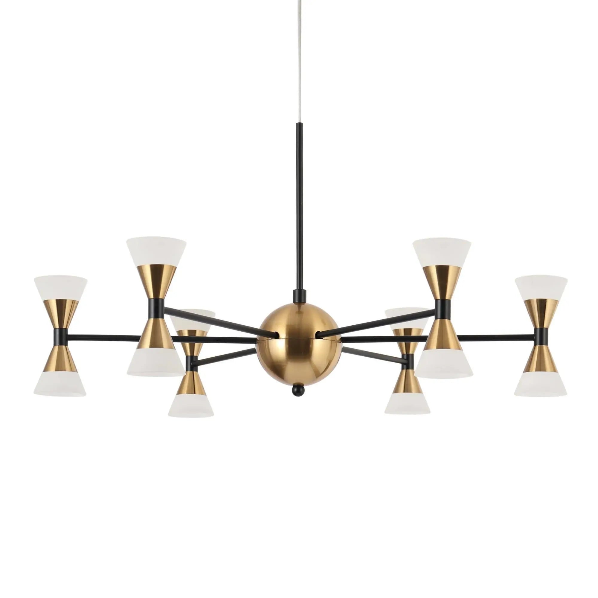 Cepeaul 1-Light Medium Black LED Chandelier