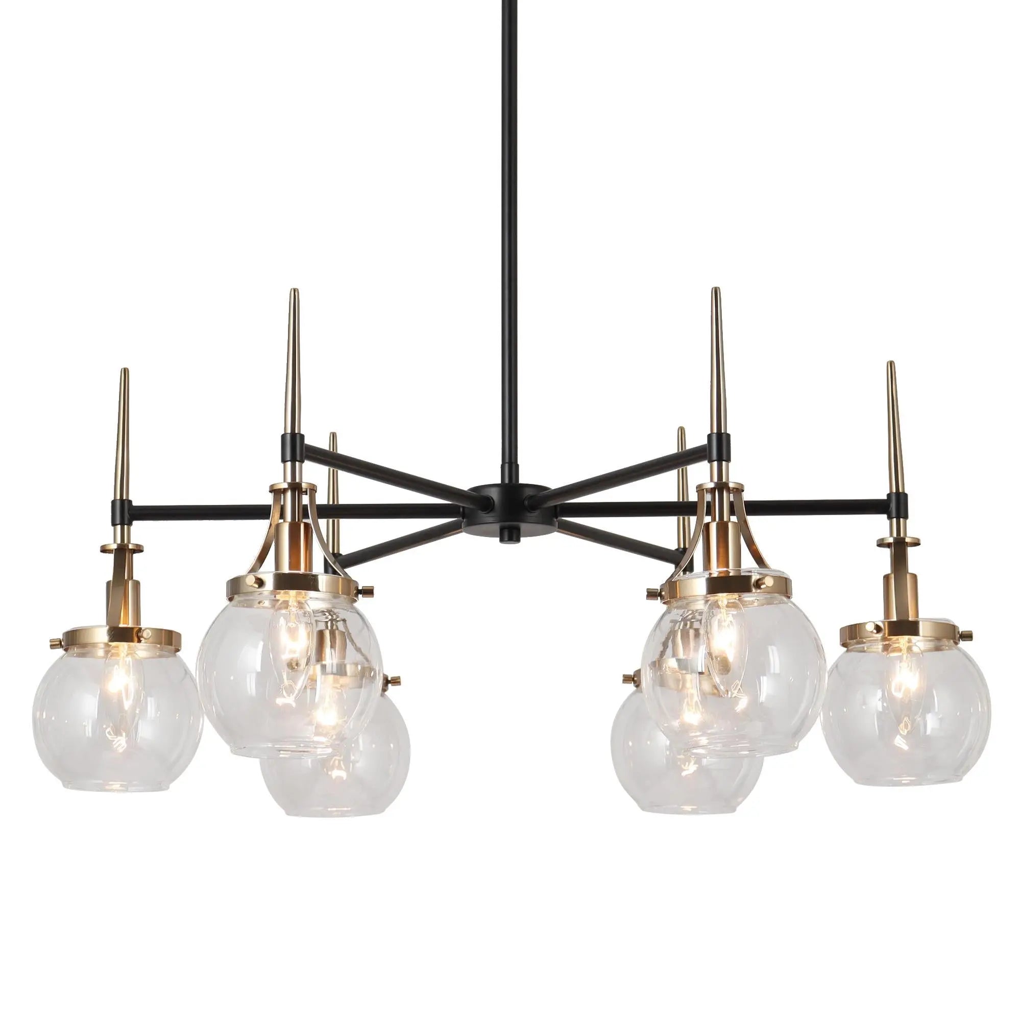Capensis 6-Light Large Black Chandelier