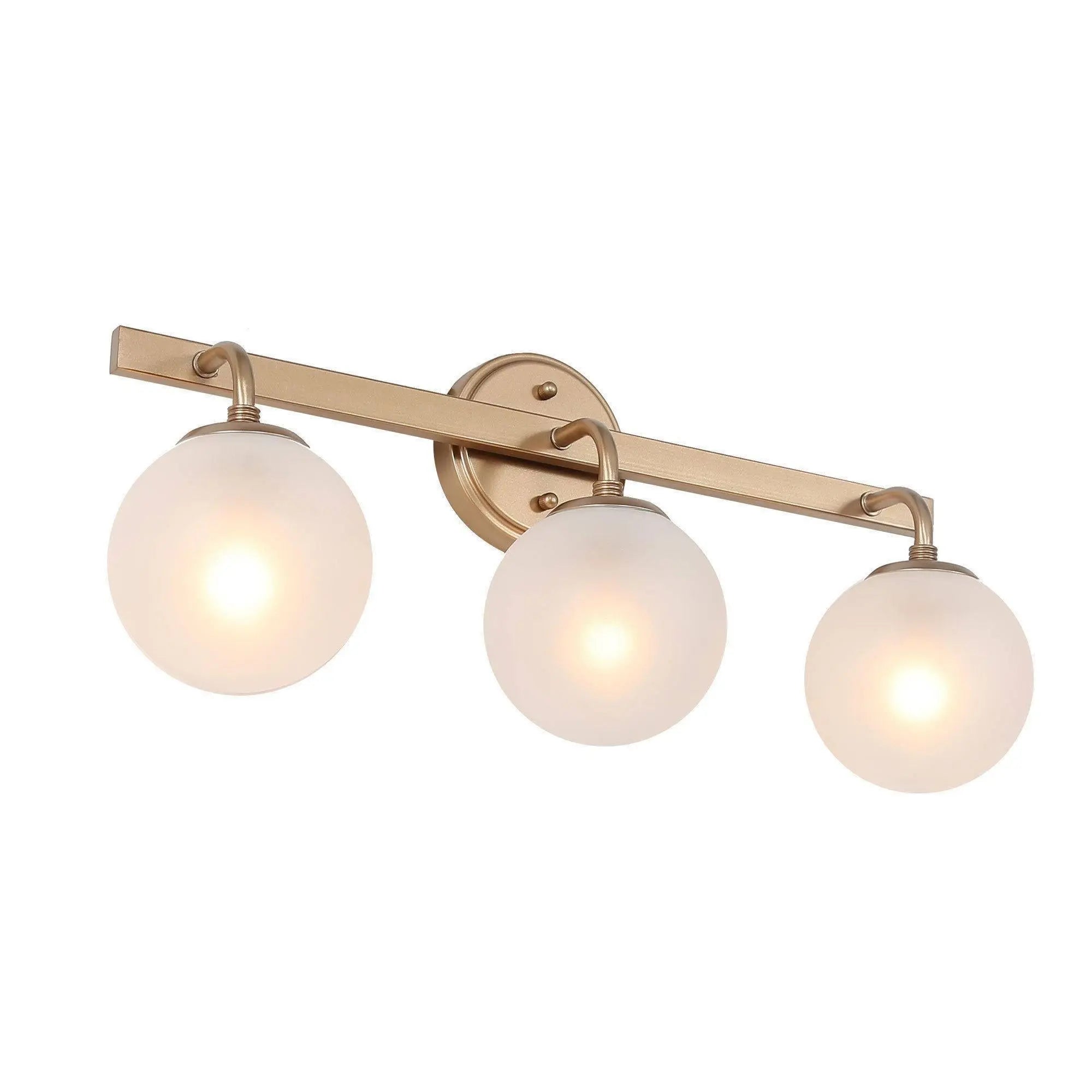Lanziin 3-Light Gold Vanity Light