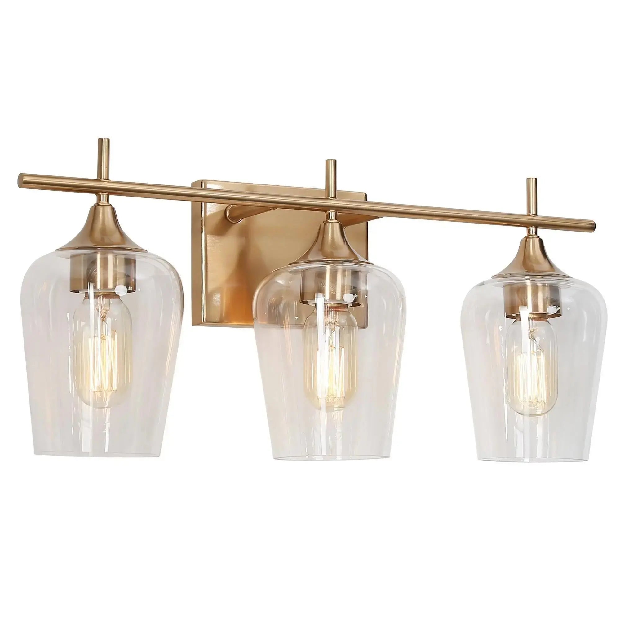 Stamolyric 3-Light Brass Vanity Light