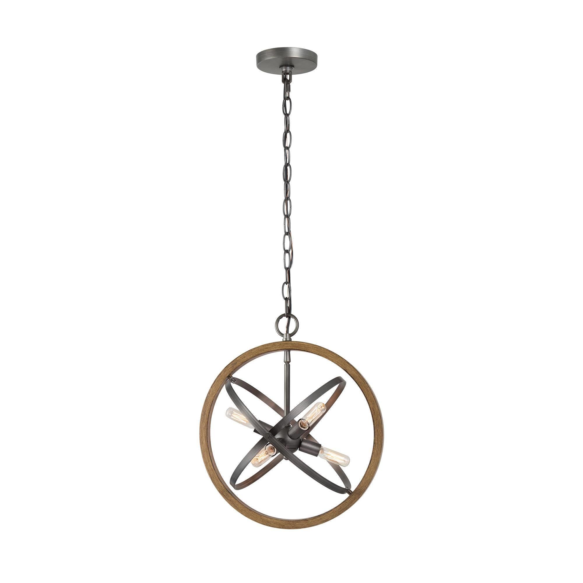 Labiyusn 6-Light Small Wood Chandelier