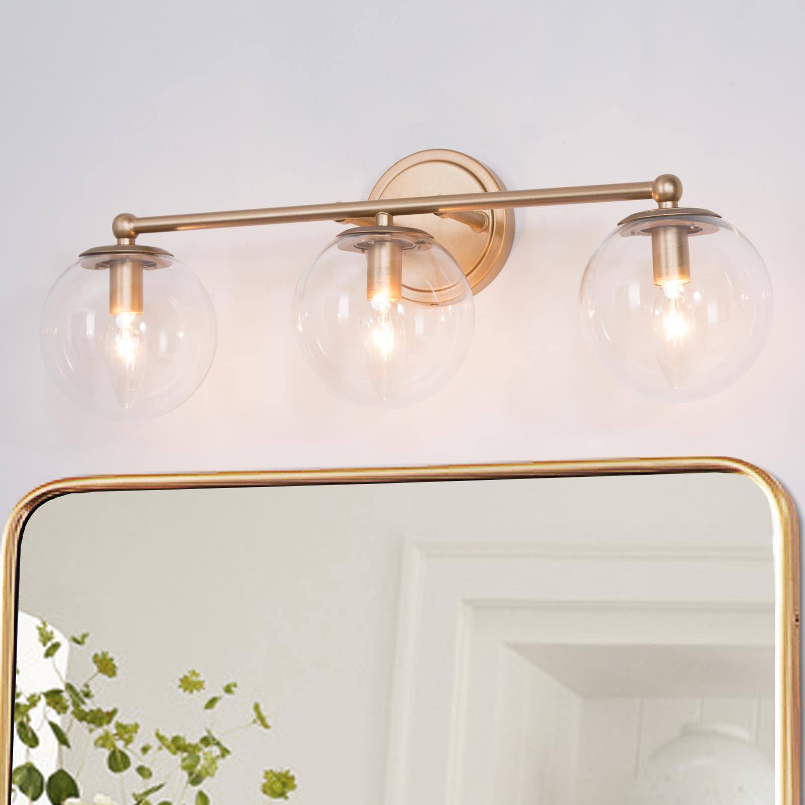 Putalisrea 1-Light Gold Vanity Light