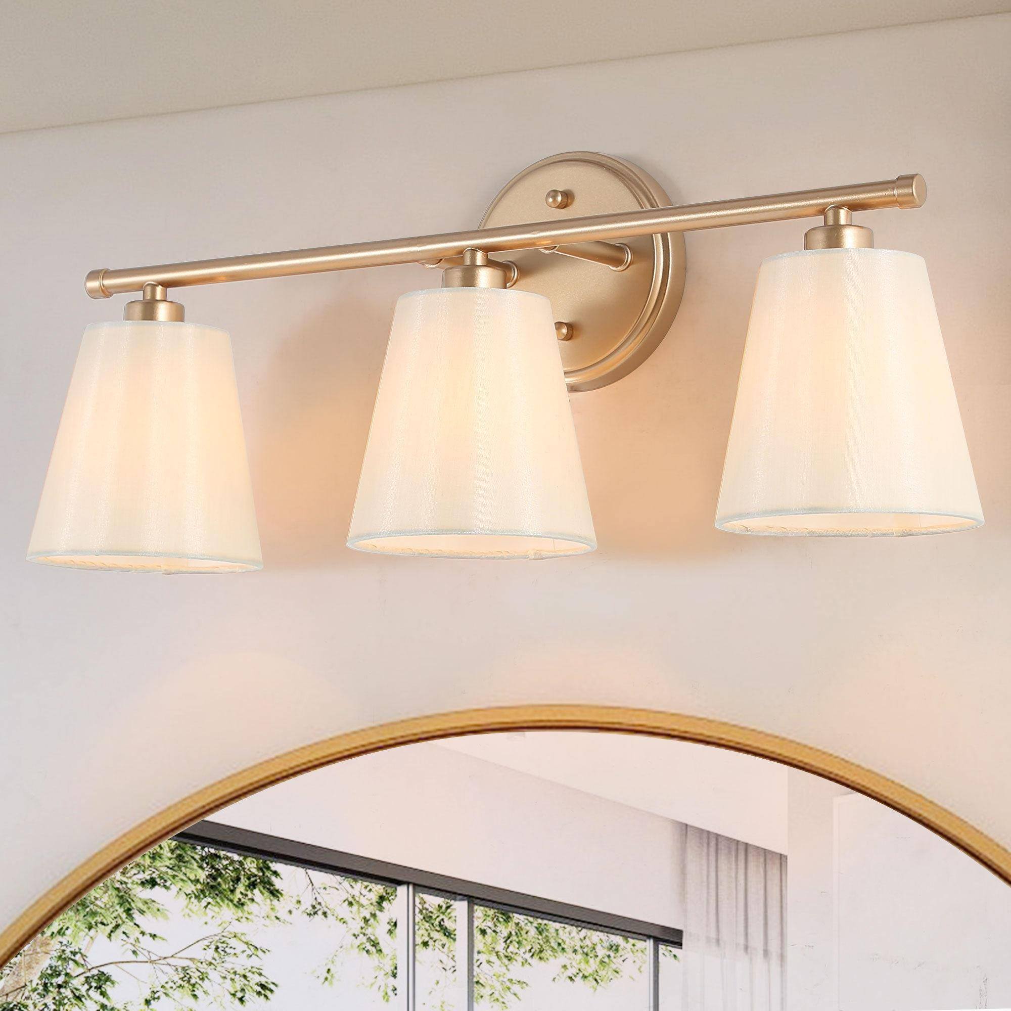 Galateia 2-Light Gold Vanity Light