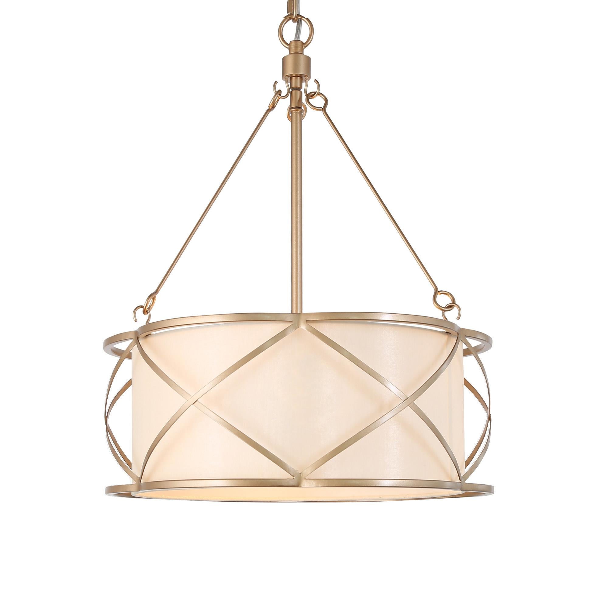 Resplendor 3-Light Small Gold Chandelier