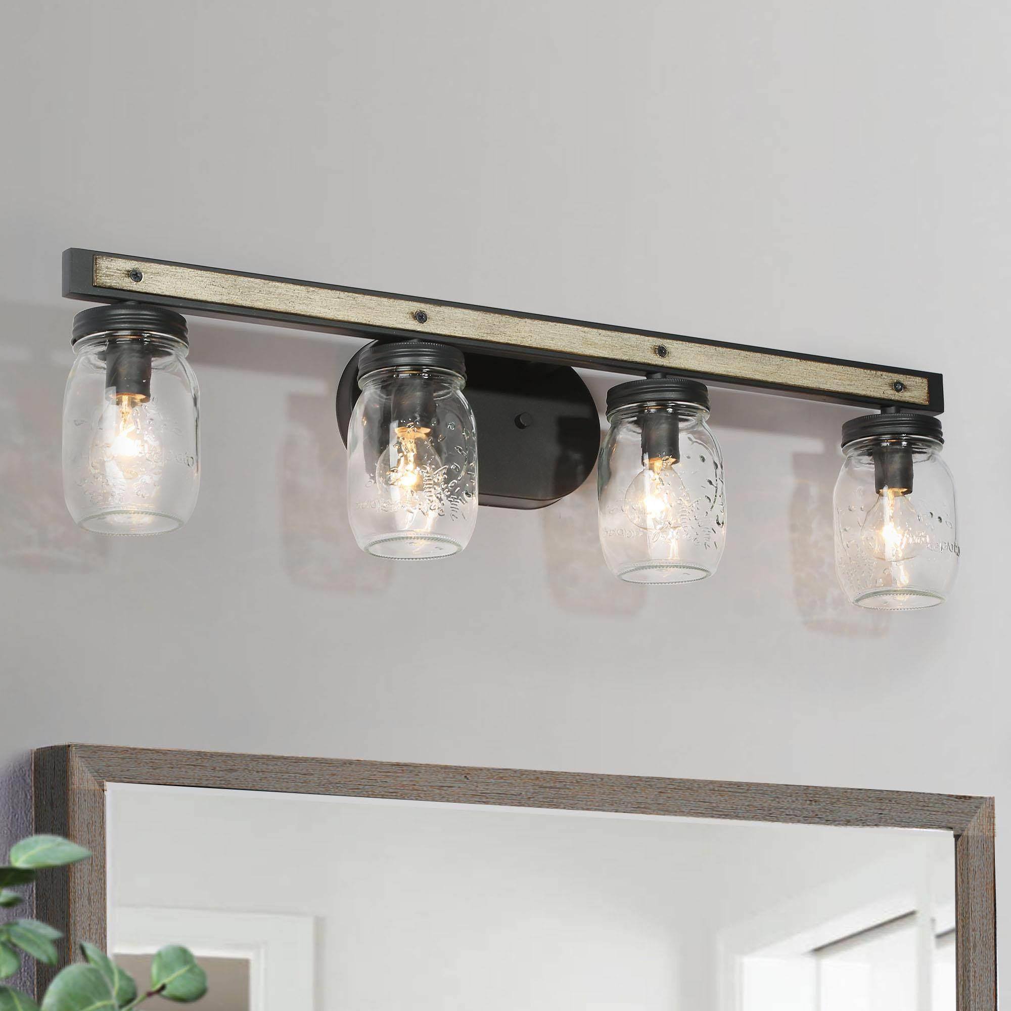 Alinettage 2-Light Wood Vanity Light
