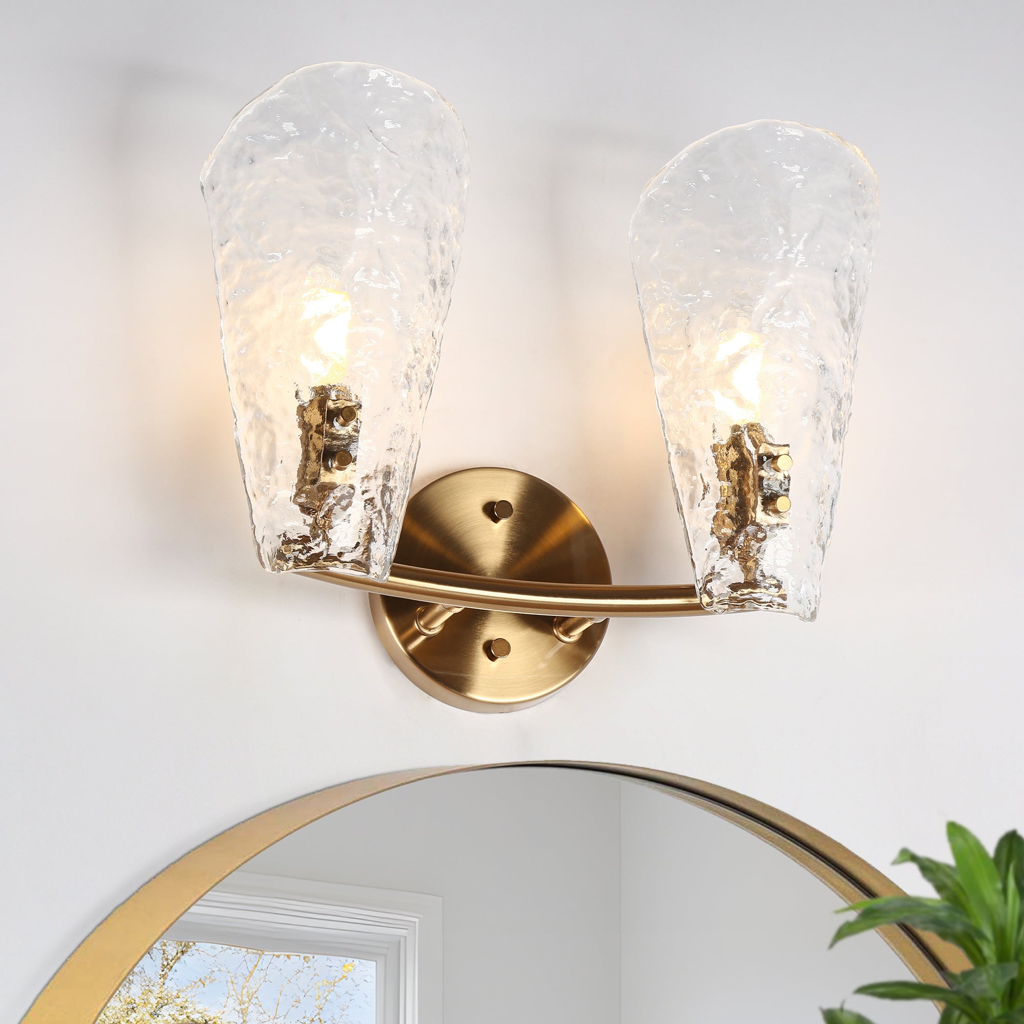 Azfenro 1-Light Gold Vanity Light
