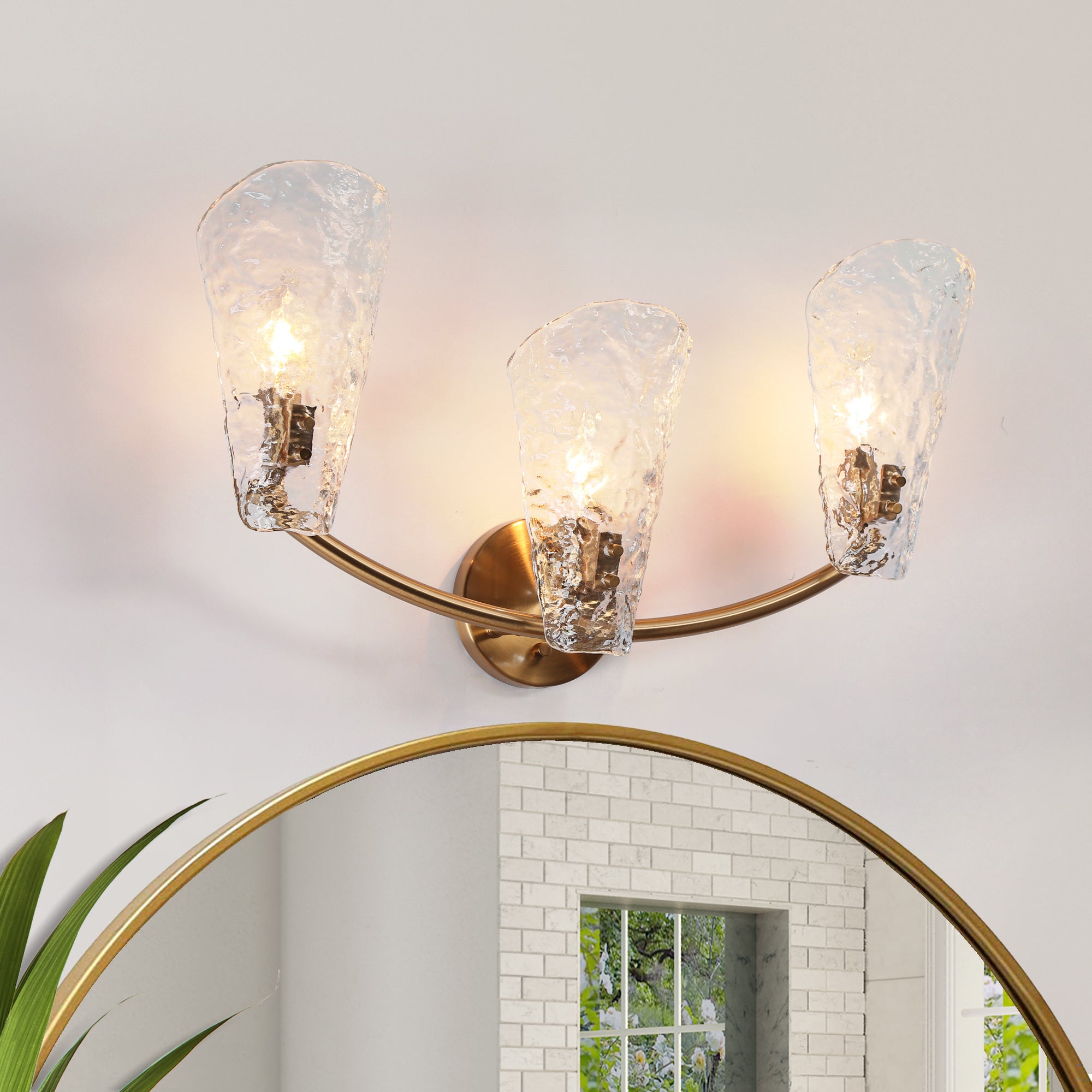 Azfenro 1-Light Gold Vanity Light