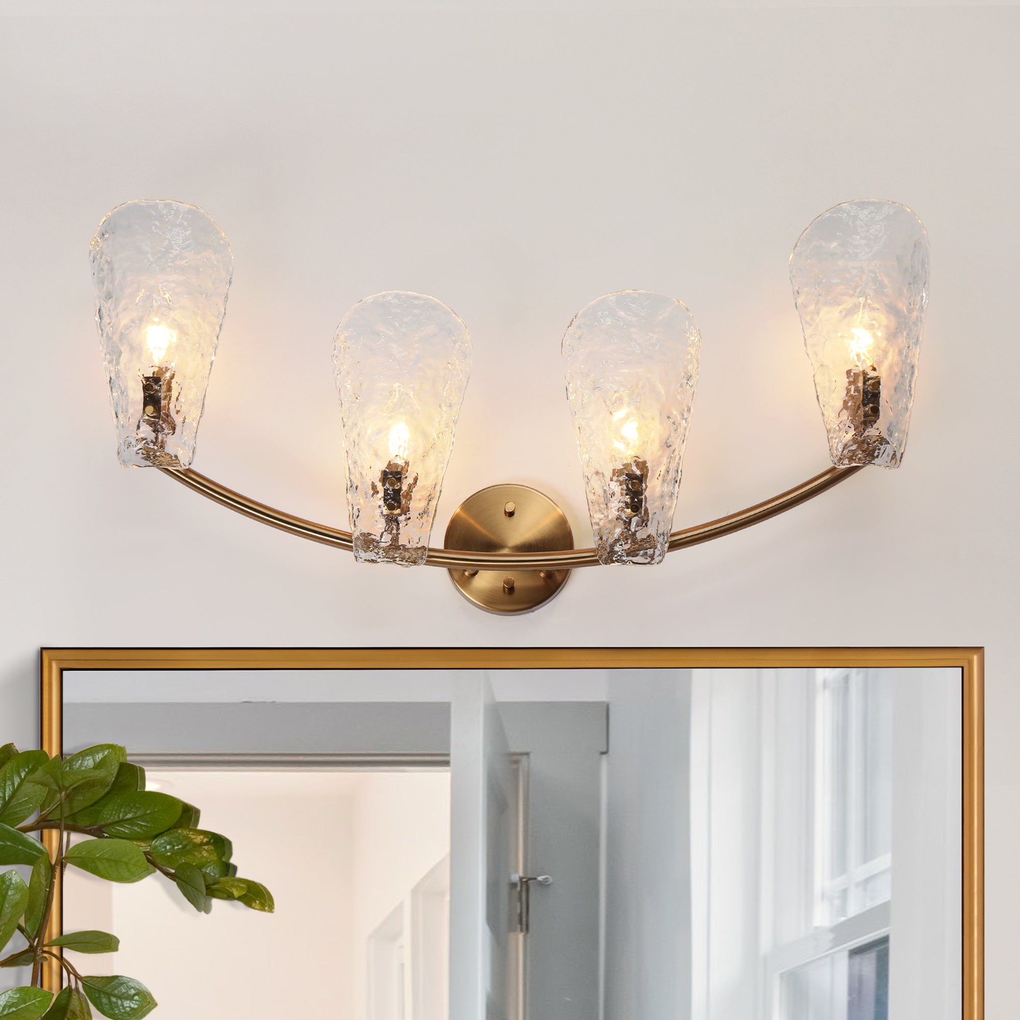 Azfenro 1-Light Gold Vanity Light