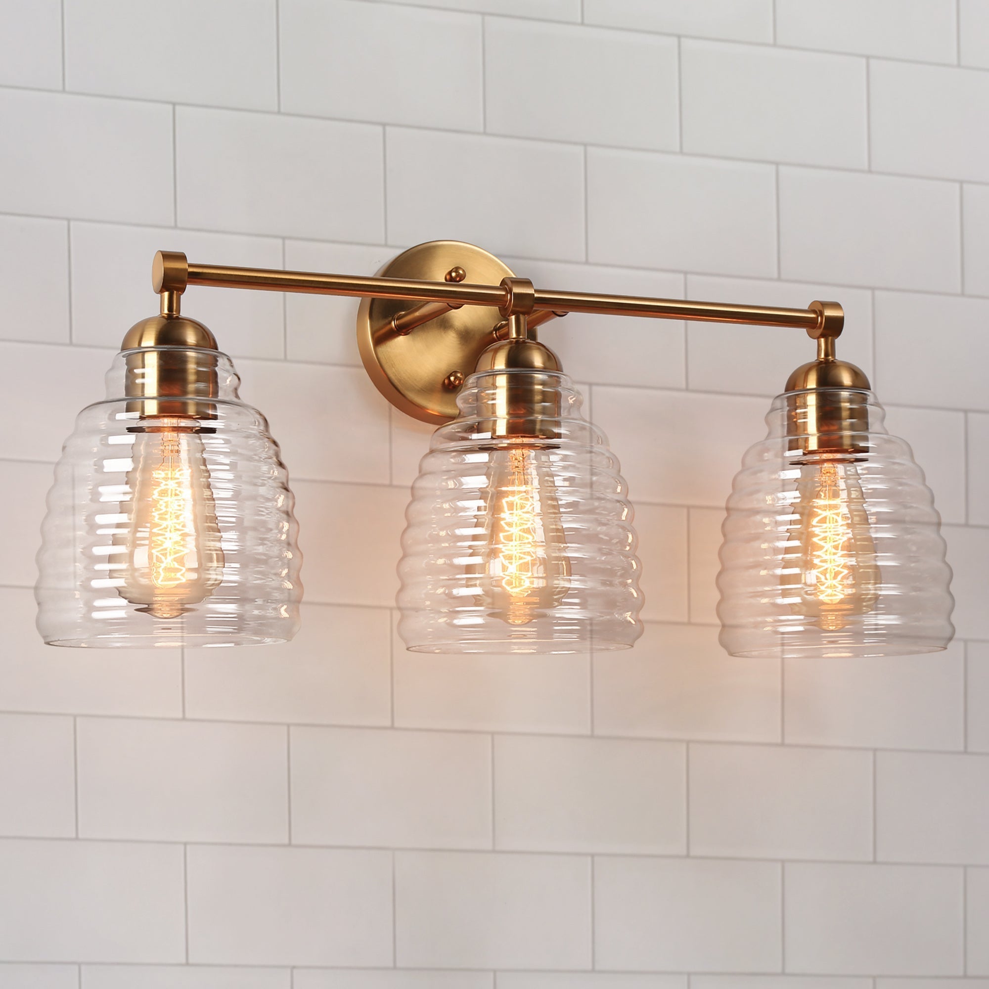 Hydretro 1-Light Gold Vanity Light