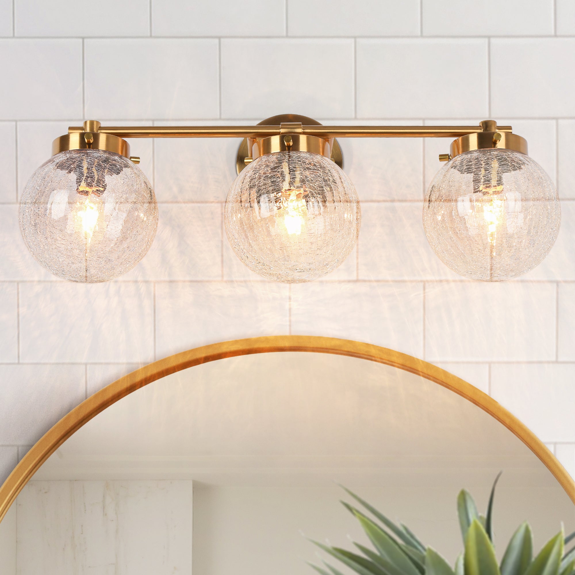 Ariene 1-Light Brass Vanity Light