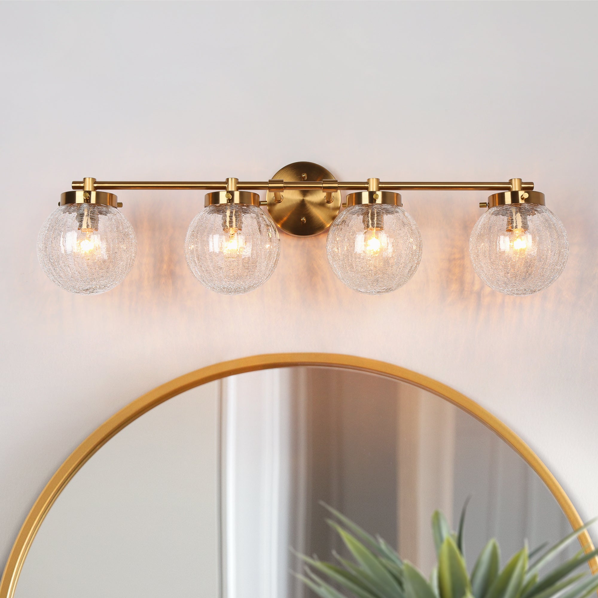Ariene 1-Light Brass Vanity Light