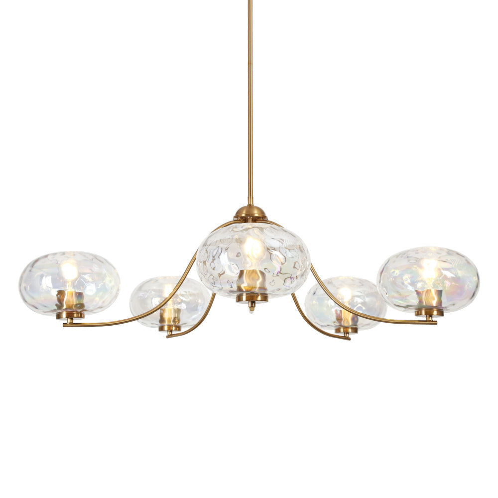 Chrysaorican 5-Light Oversized Gold Chandelier