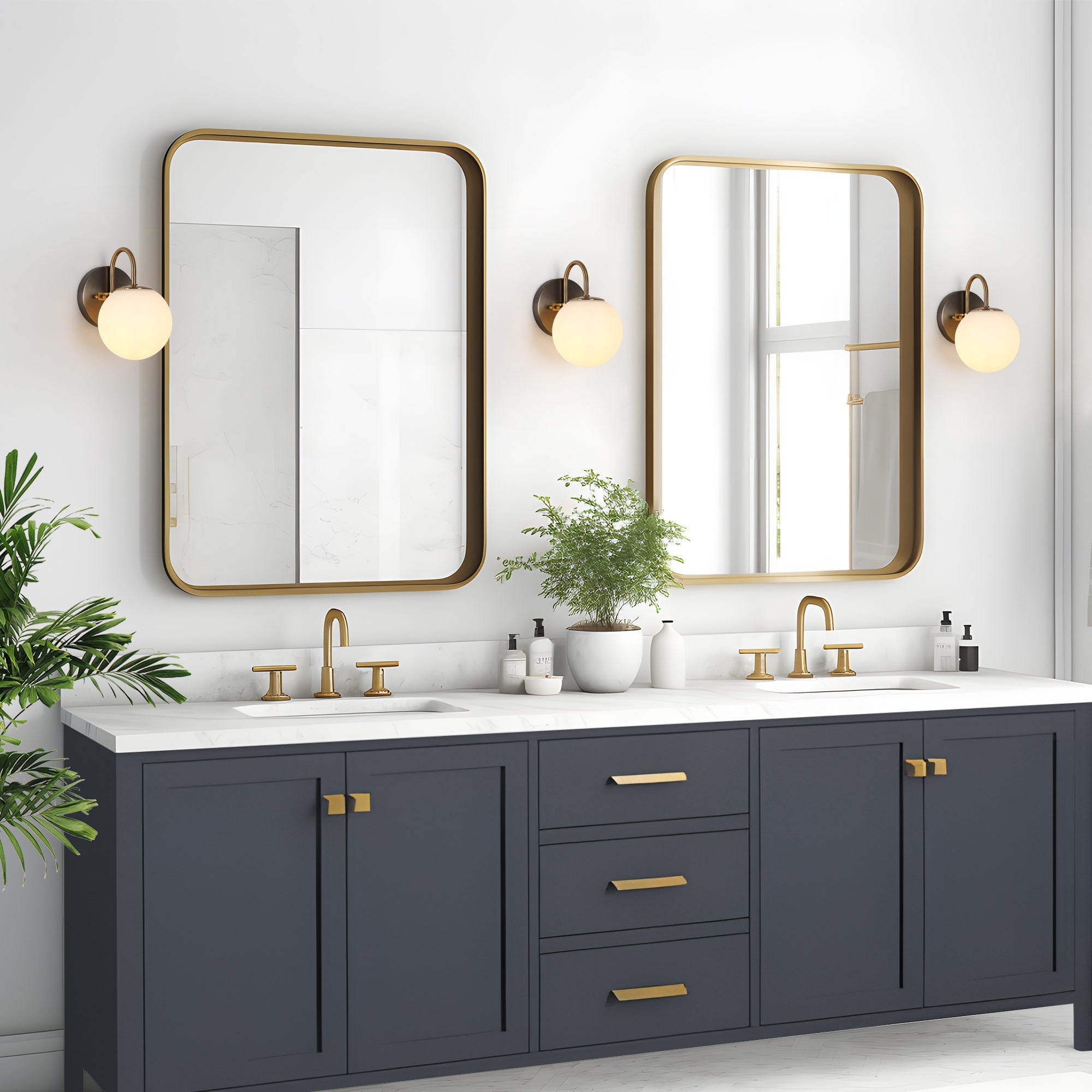 Aladarimostinin 1-Light White Vanity Light