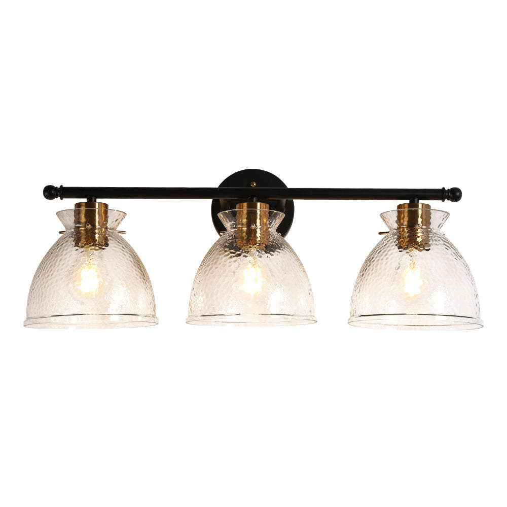 Sedyweeg 3-Light Black and Gold Vanity Light