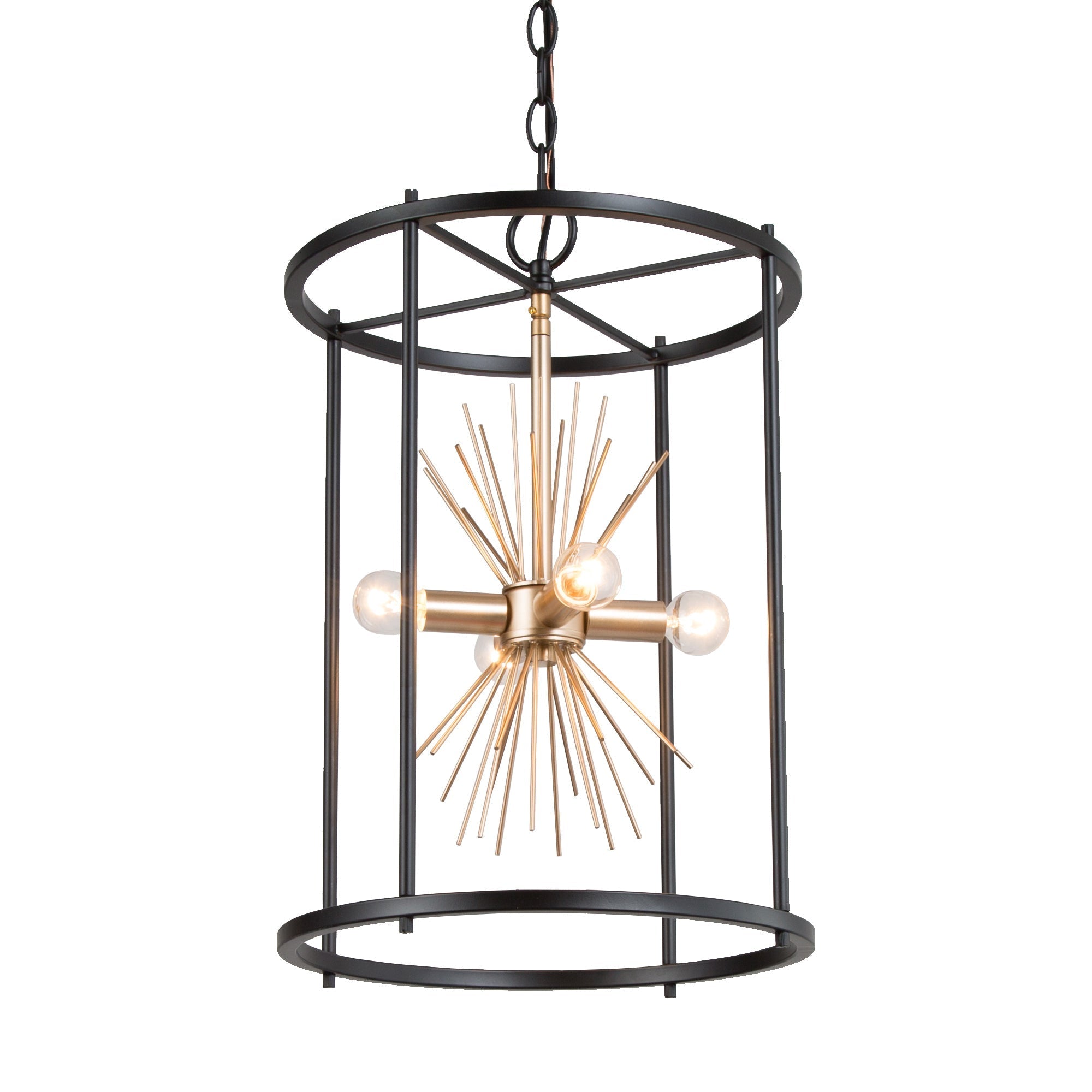 Iianmin 4-Light Mini Brass Chandelier