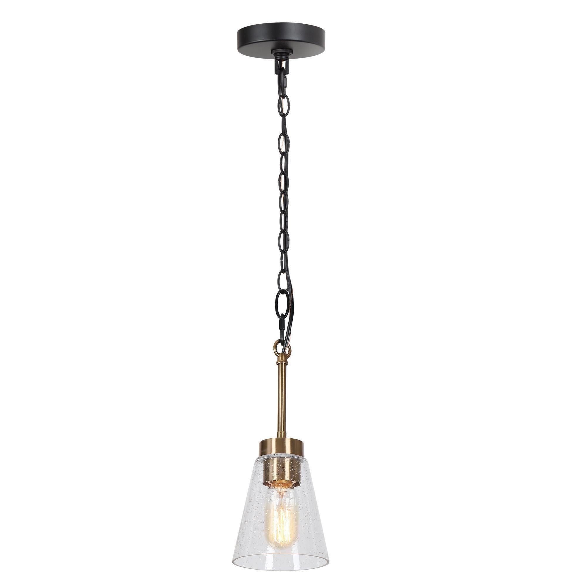 Greenriver 1-Light Mini Black Modern Pendant Light Fixtures