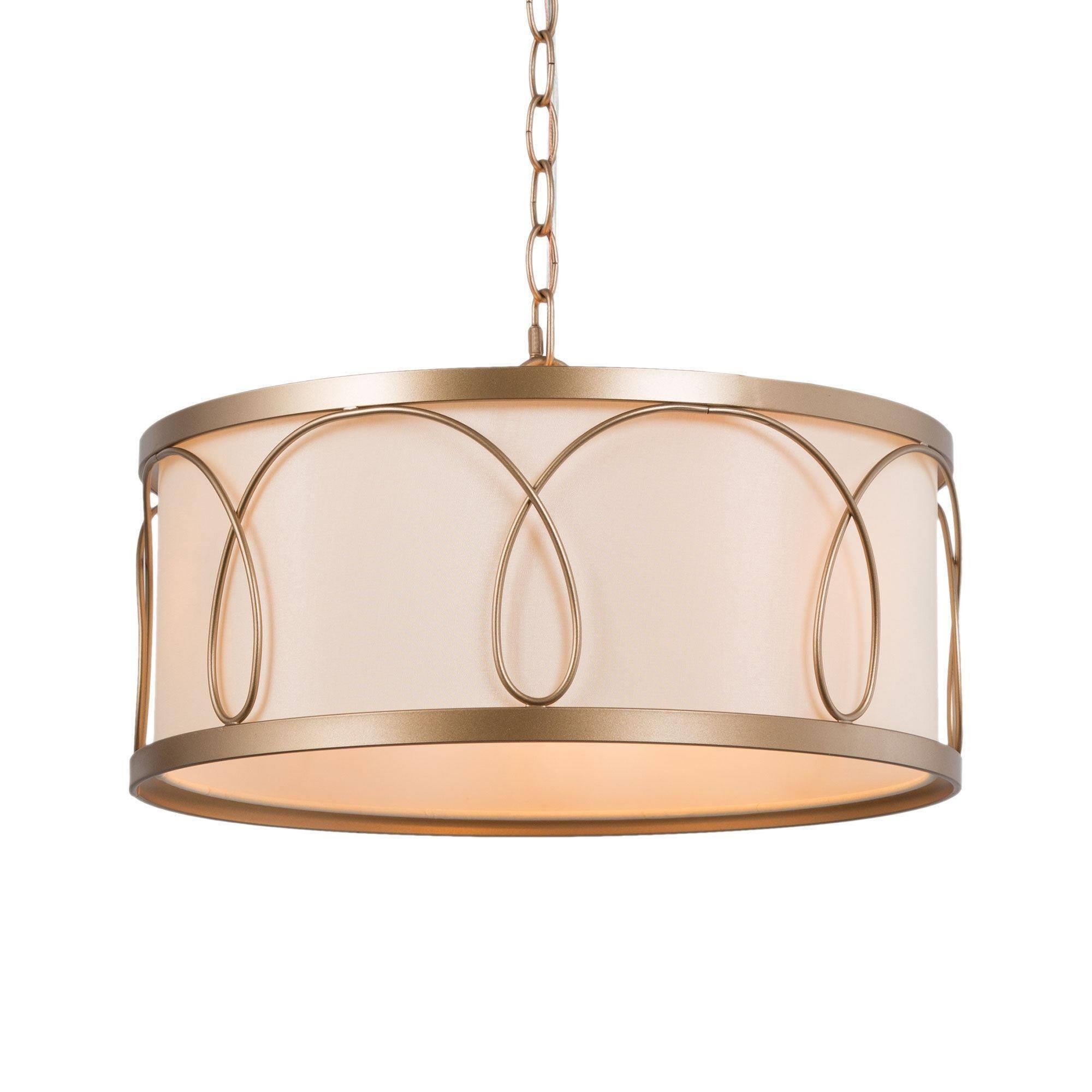 Resplendor 3-Light Small Gold Chandelier