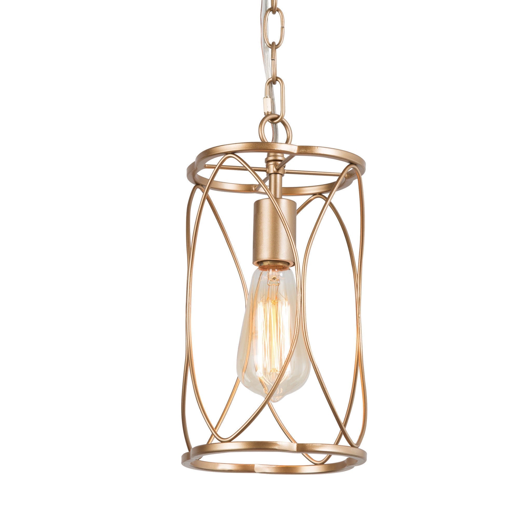 Galateia 1-Light Mini Gold Modern Pendant Light Fixtures