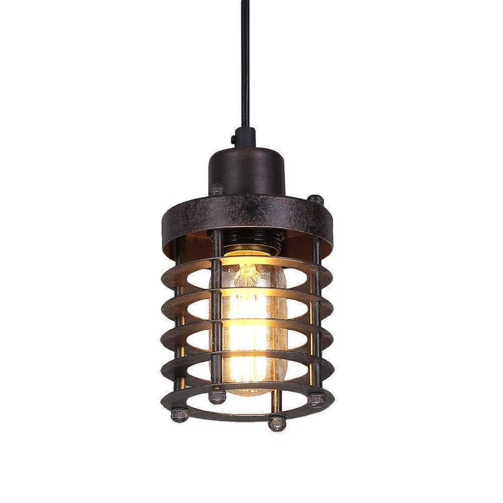 1-Light Industrial Mini Pendant Light