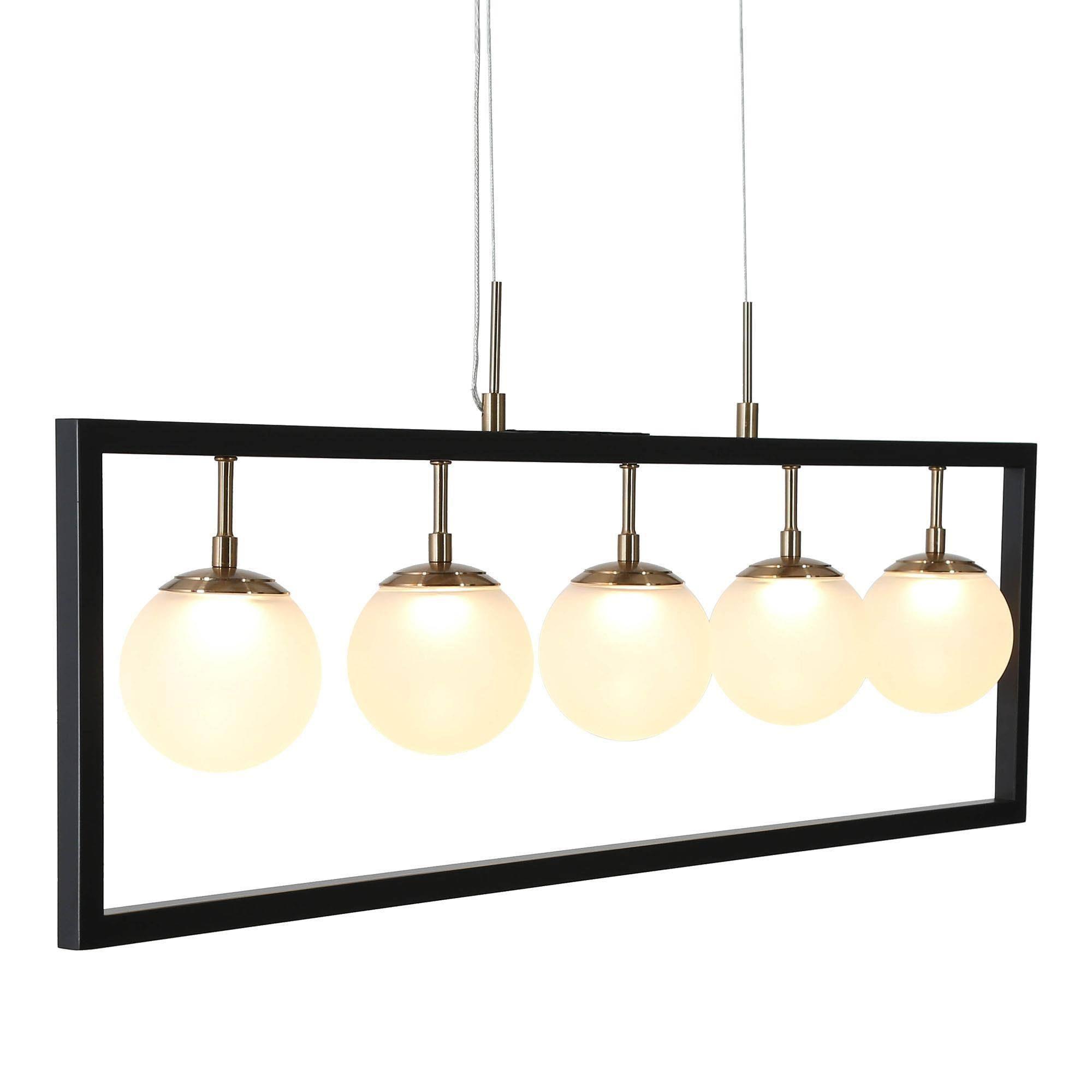 5-Light LED Linear Chandelier Island Lights