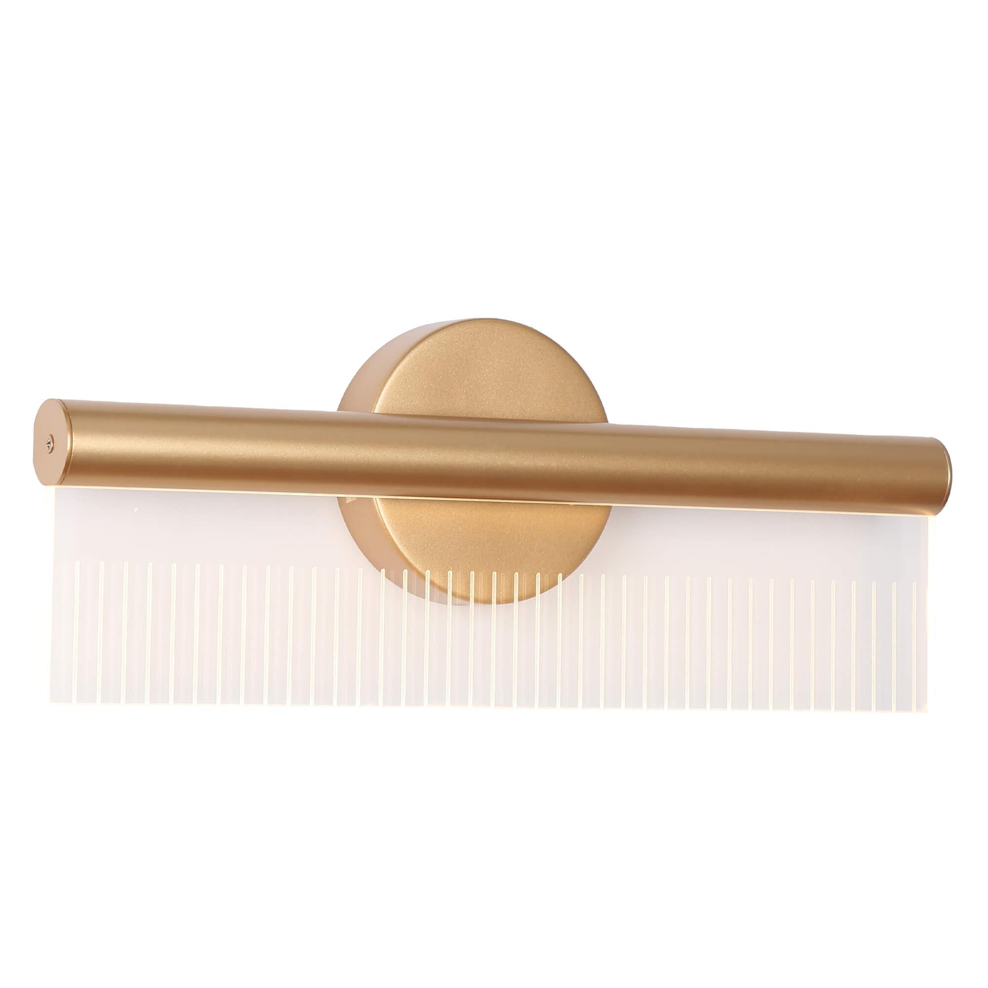 Acrylic LED Bath Vanity Light Gold Wall Lamps