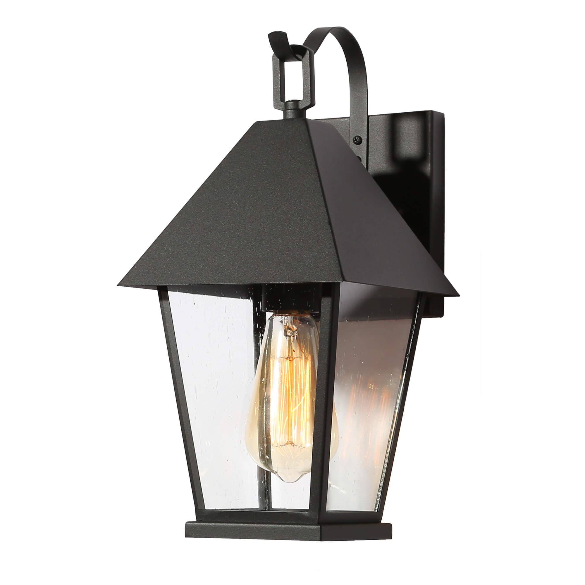 1-Light 2 Pack Outdoor Wall Lights Patio Lantern