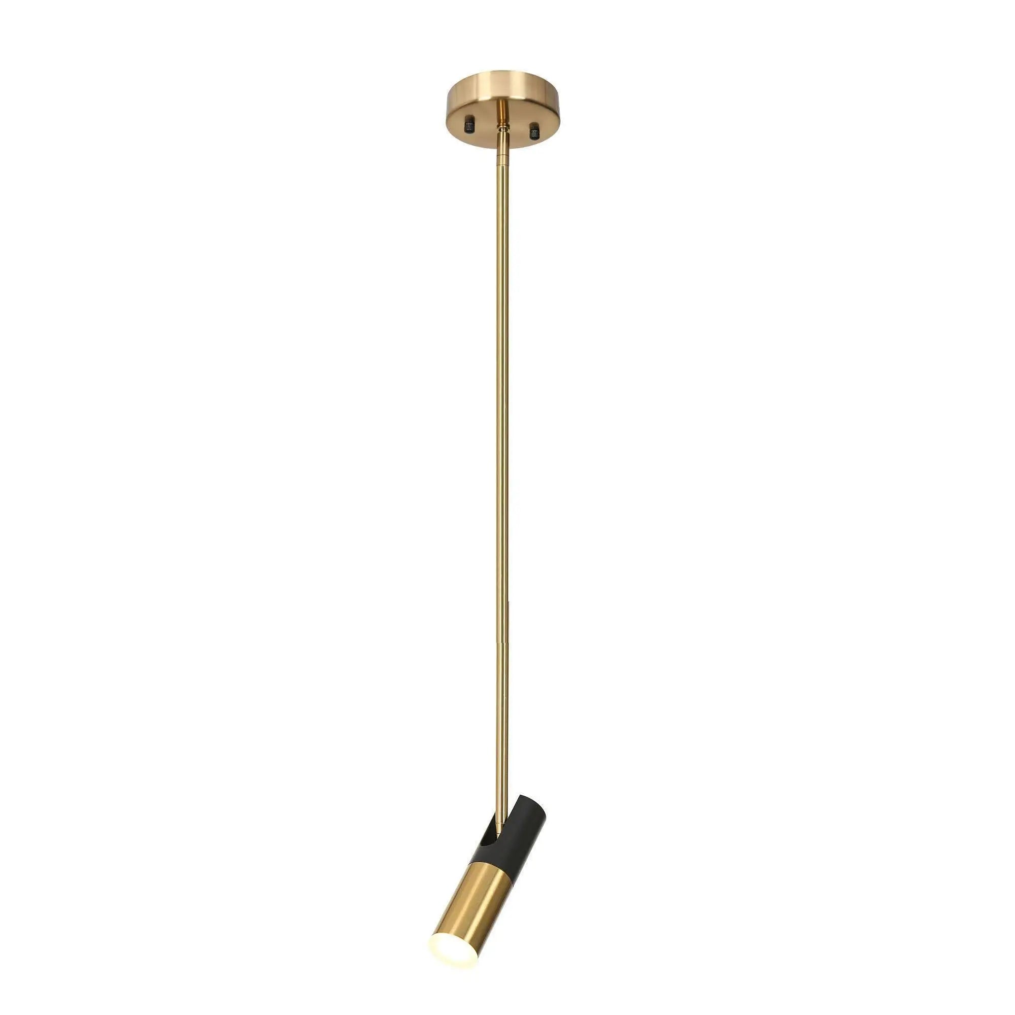 Floeice 1-Light Mini Black LED Modern Pendant Light Fixtures