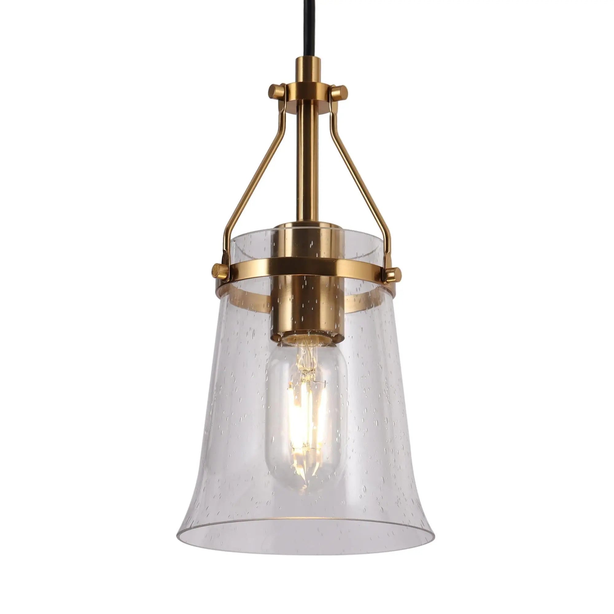 Auisre 1-Light Mini Black Modern Pendant Light Fixtures