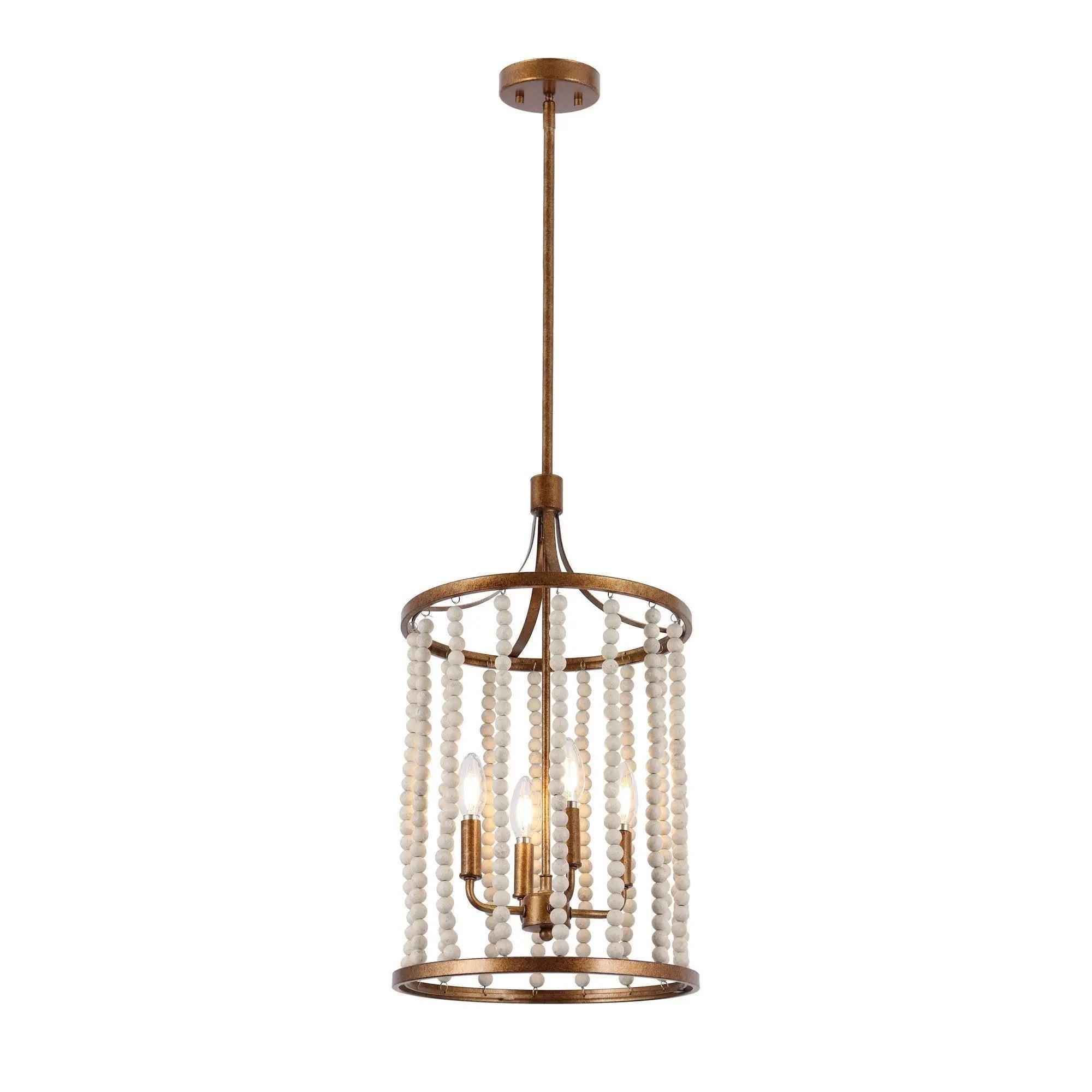 Tatsoi 4-Light Mini Gold Chandelier