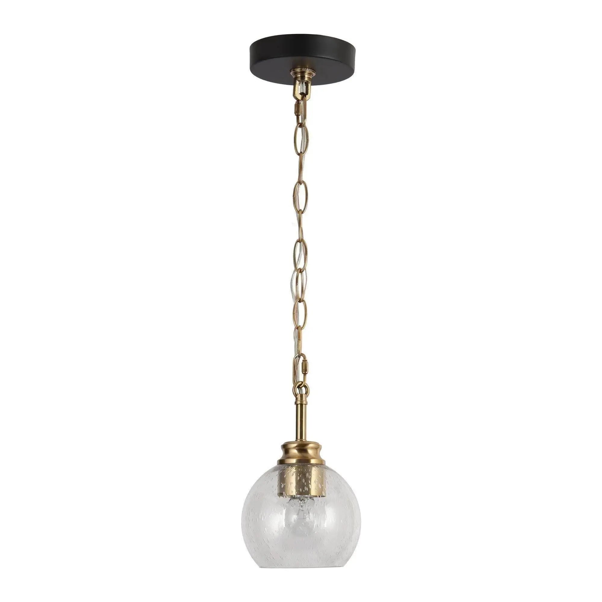 Amaryllis 1-Light Mini Black Modern Pendant Light Fixtures