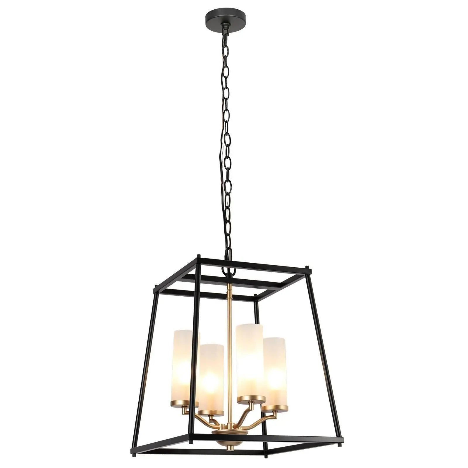 Estrellad 4-Light Small Black Chandelier
