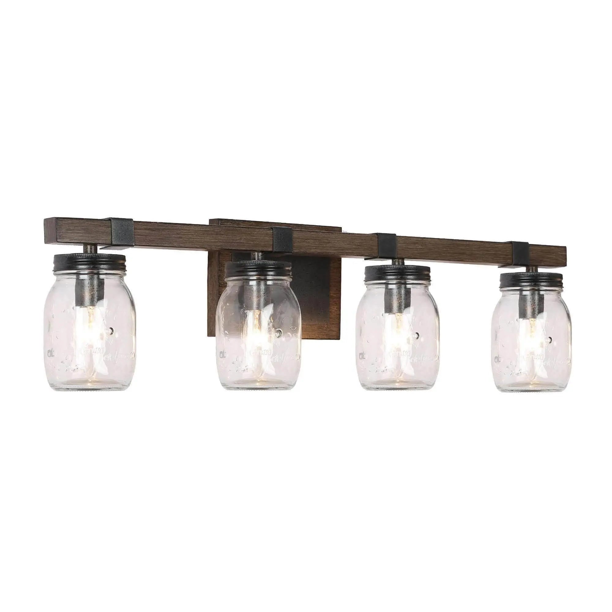 Amthyis 4-Light Rust Vanity Light