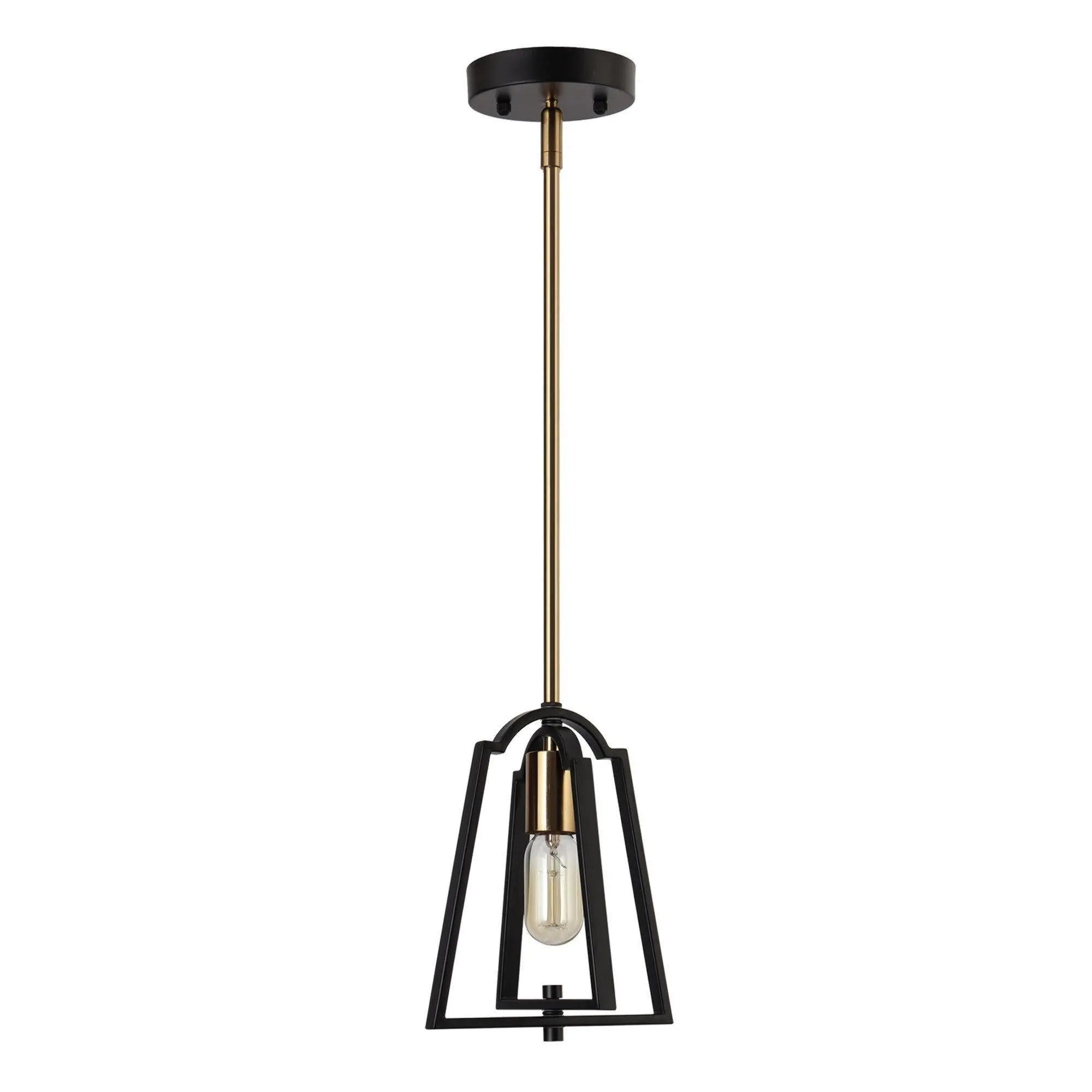 Spinaphine 1-Light Mini Black Modern Pendant Light Fixtures