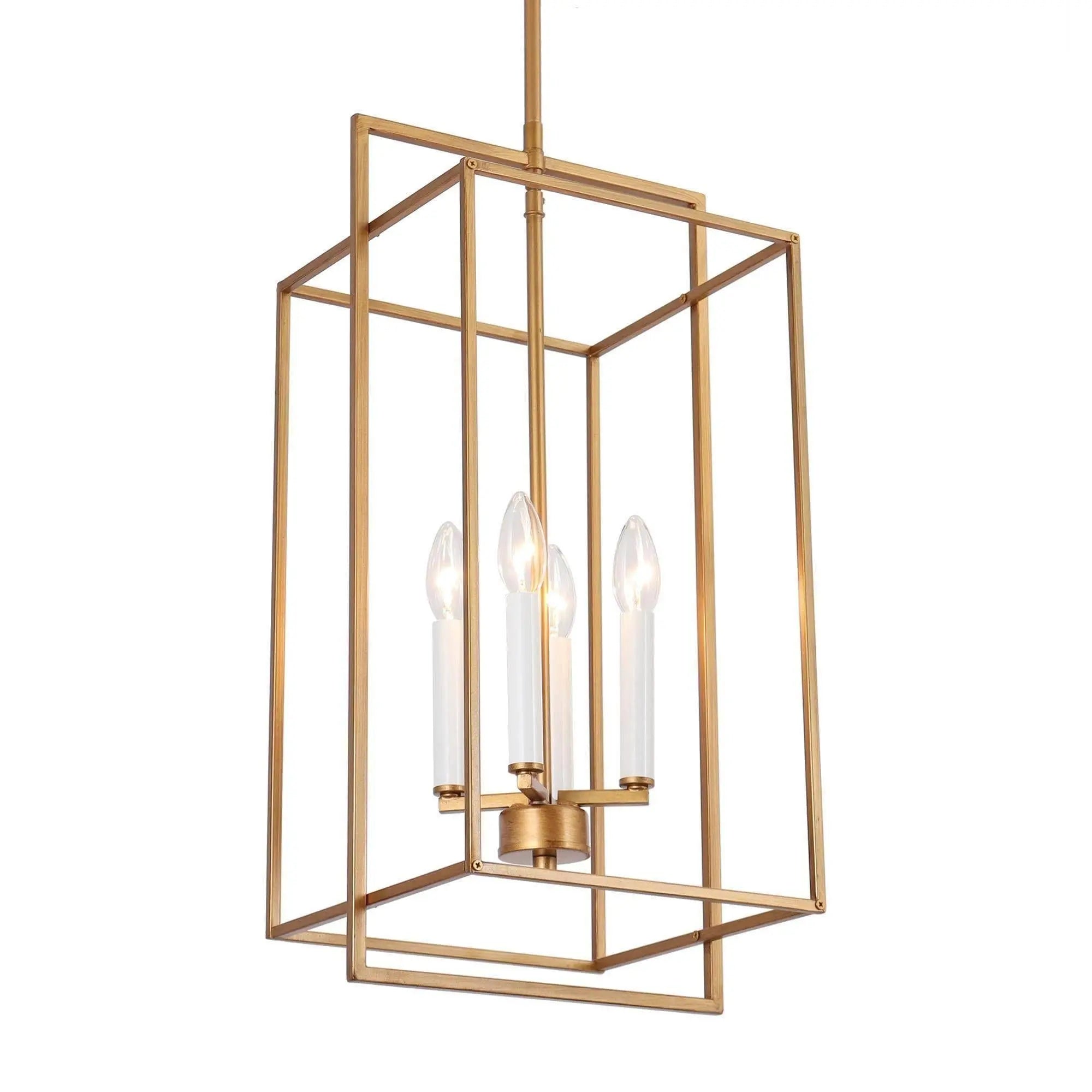 Askrlessi 4-Light Mini Gold Chandelier