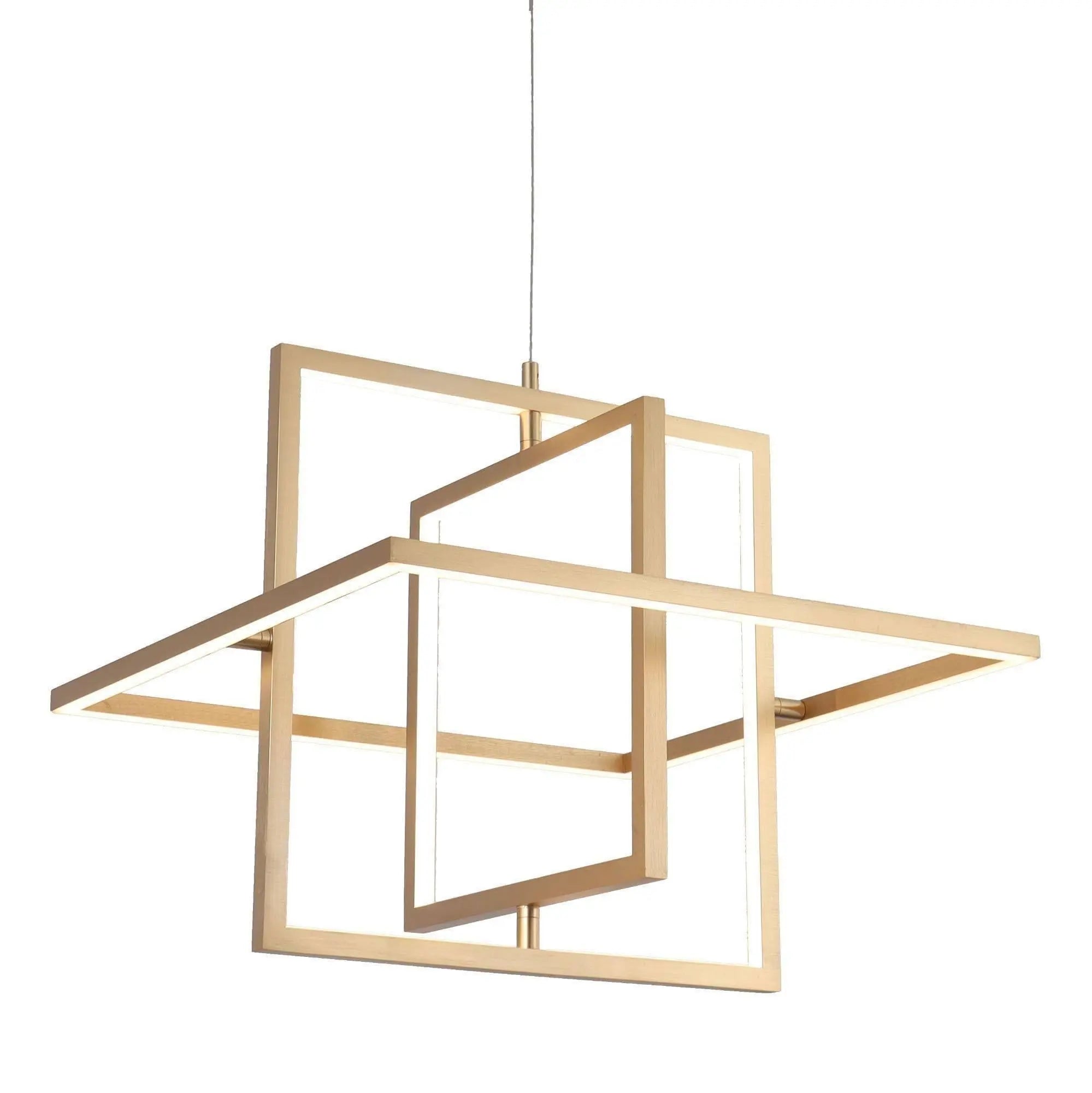 Lithops 3-Light Small Gold LED Chandelier
