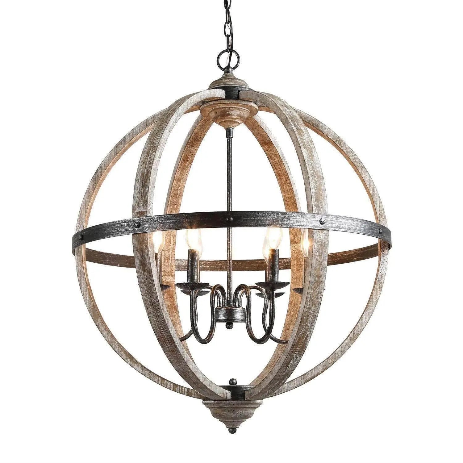 Taticollia 6-Light Large Wood Chandelier