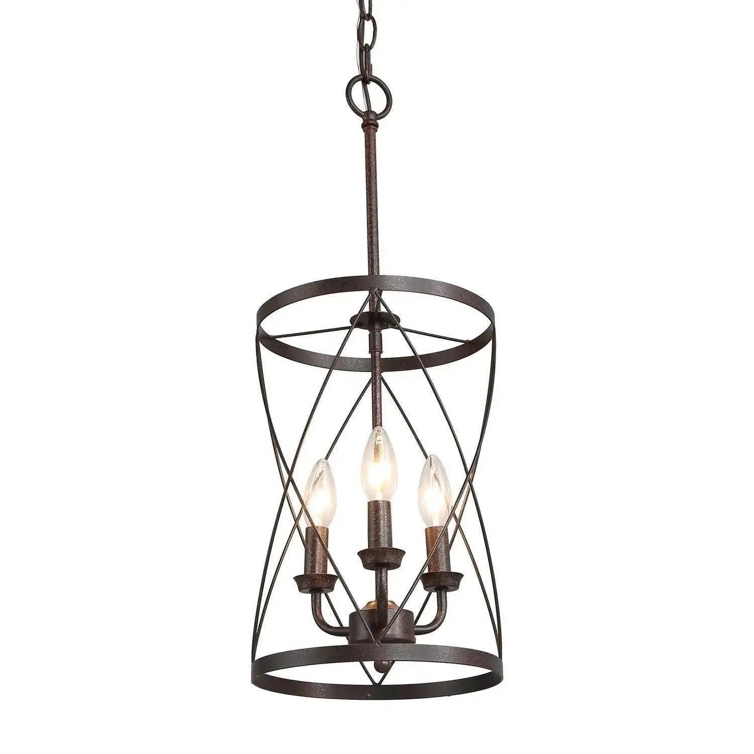 Alifeiba 3-Light Mini Bronze Farmhouse Pendant Light Fixtures
