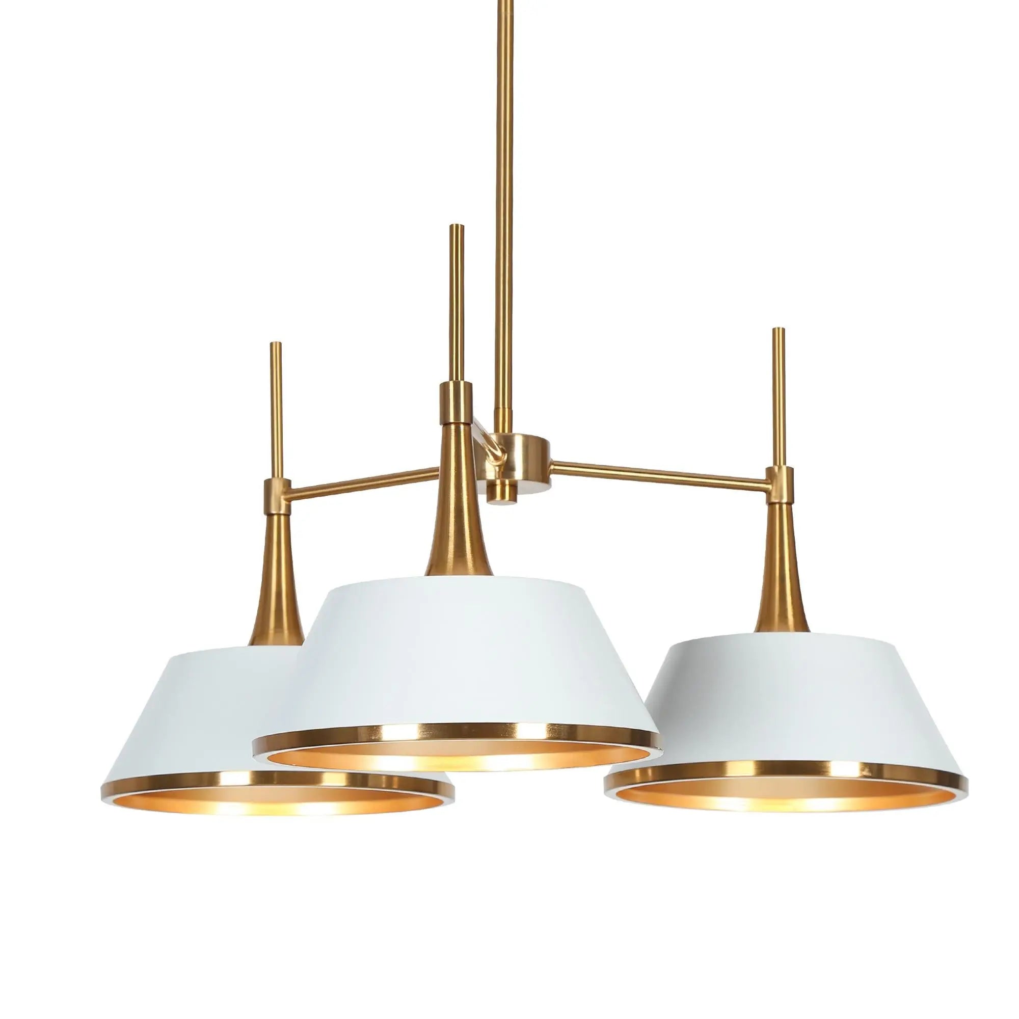 Idaikos 3-Light Medium Gold Chandelier