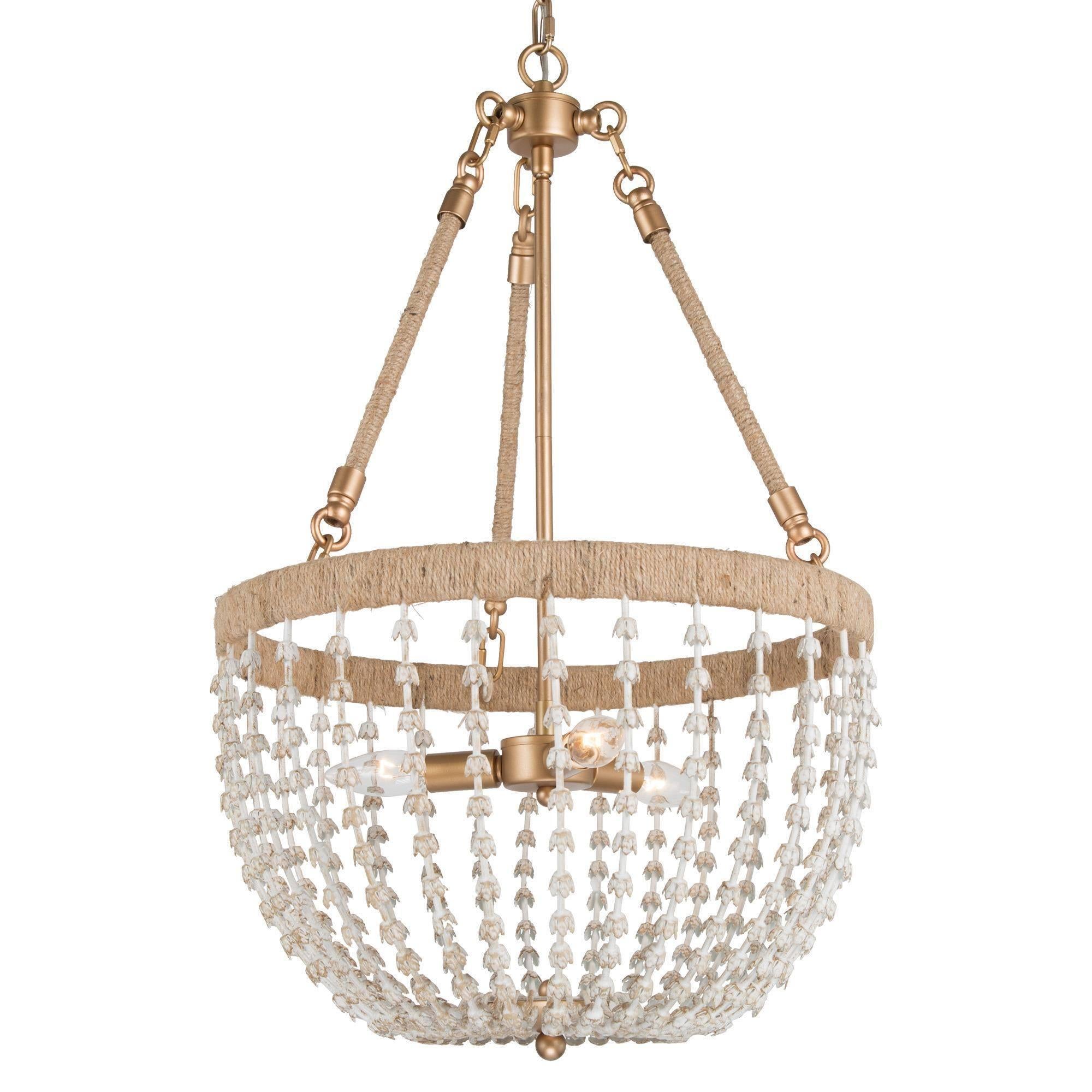 Vernicagin 3-Light Small Gold Chandelier