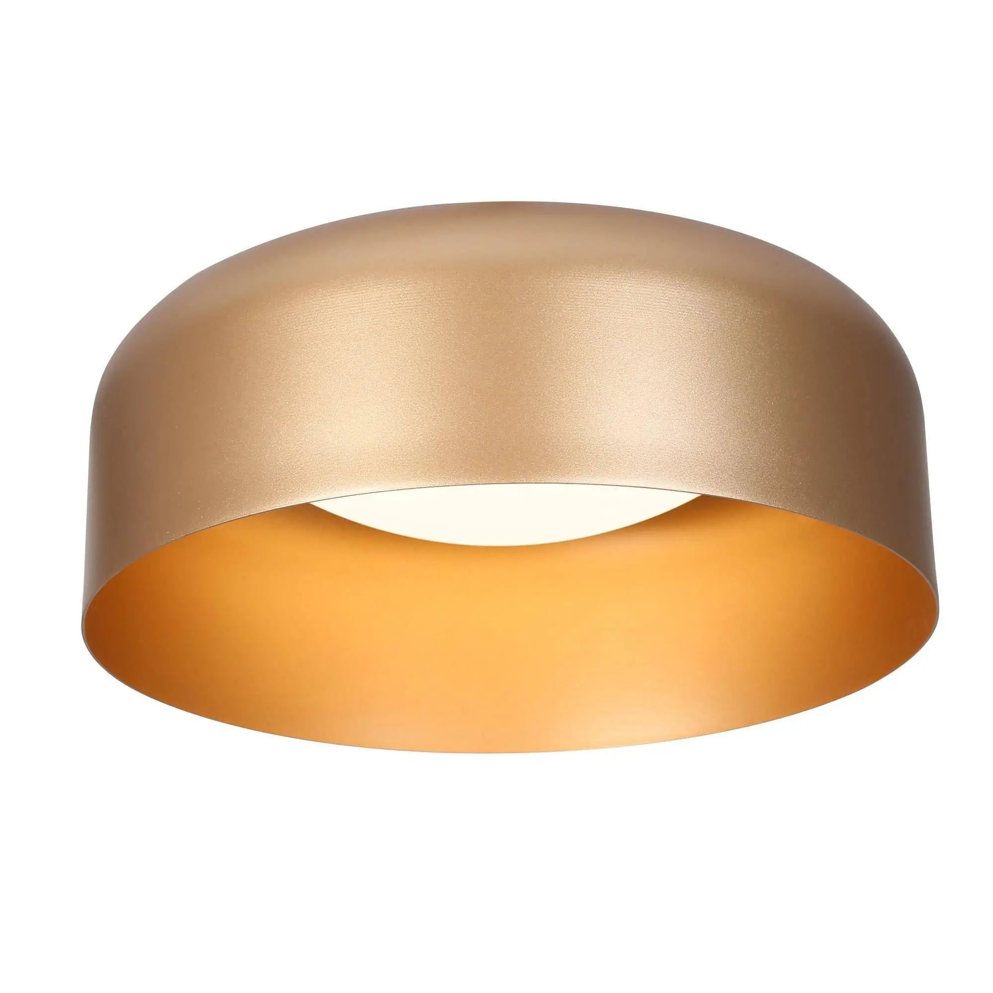 Channing 1-Light Small Gold LED Flush-Mount Light
