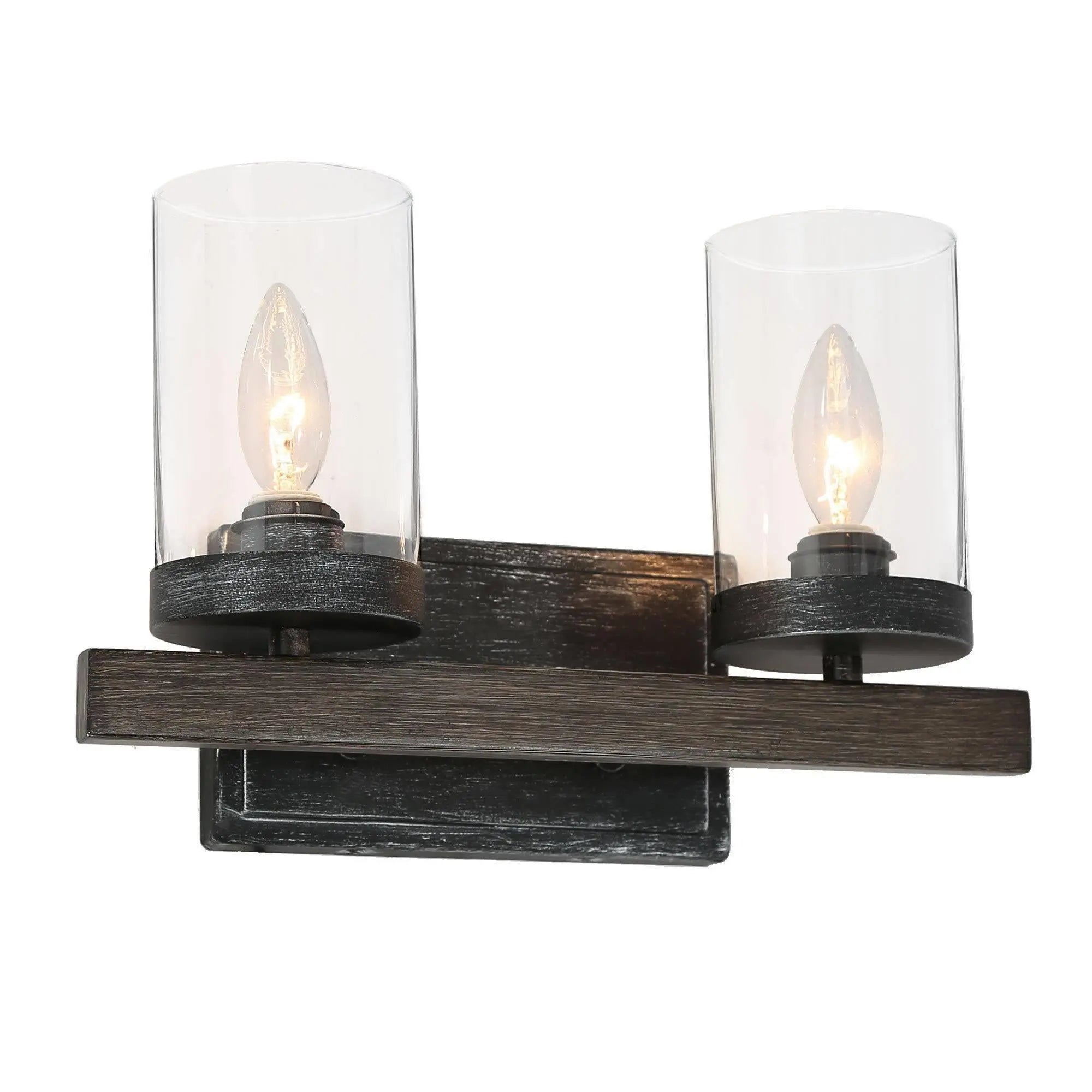 Rayuela 2-Light Wood Vanity Light