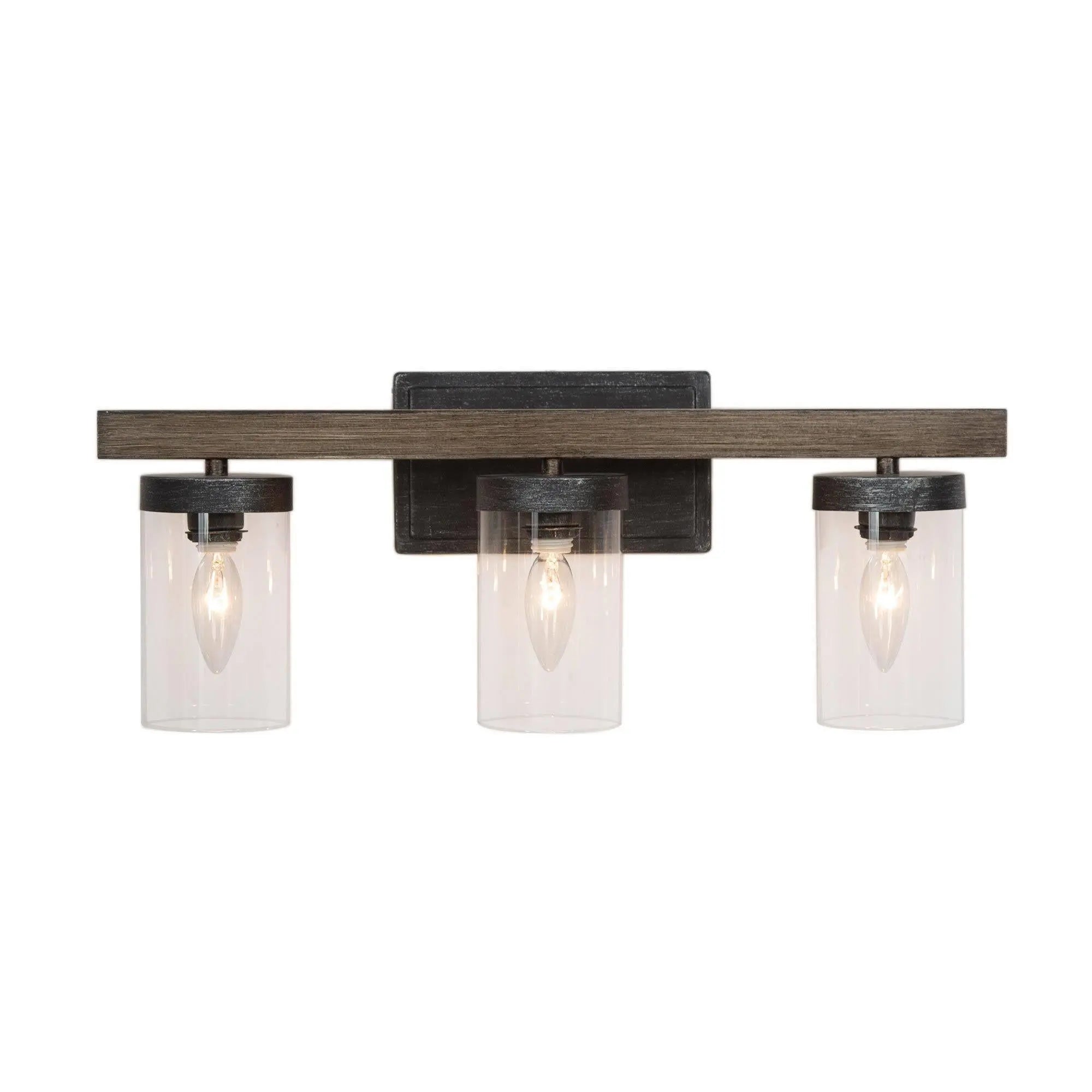 Rayuela 3-Light Wood Vanity Light