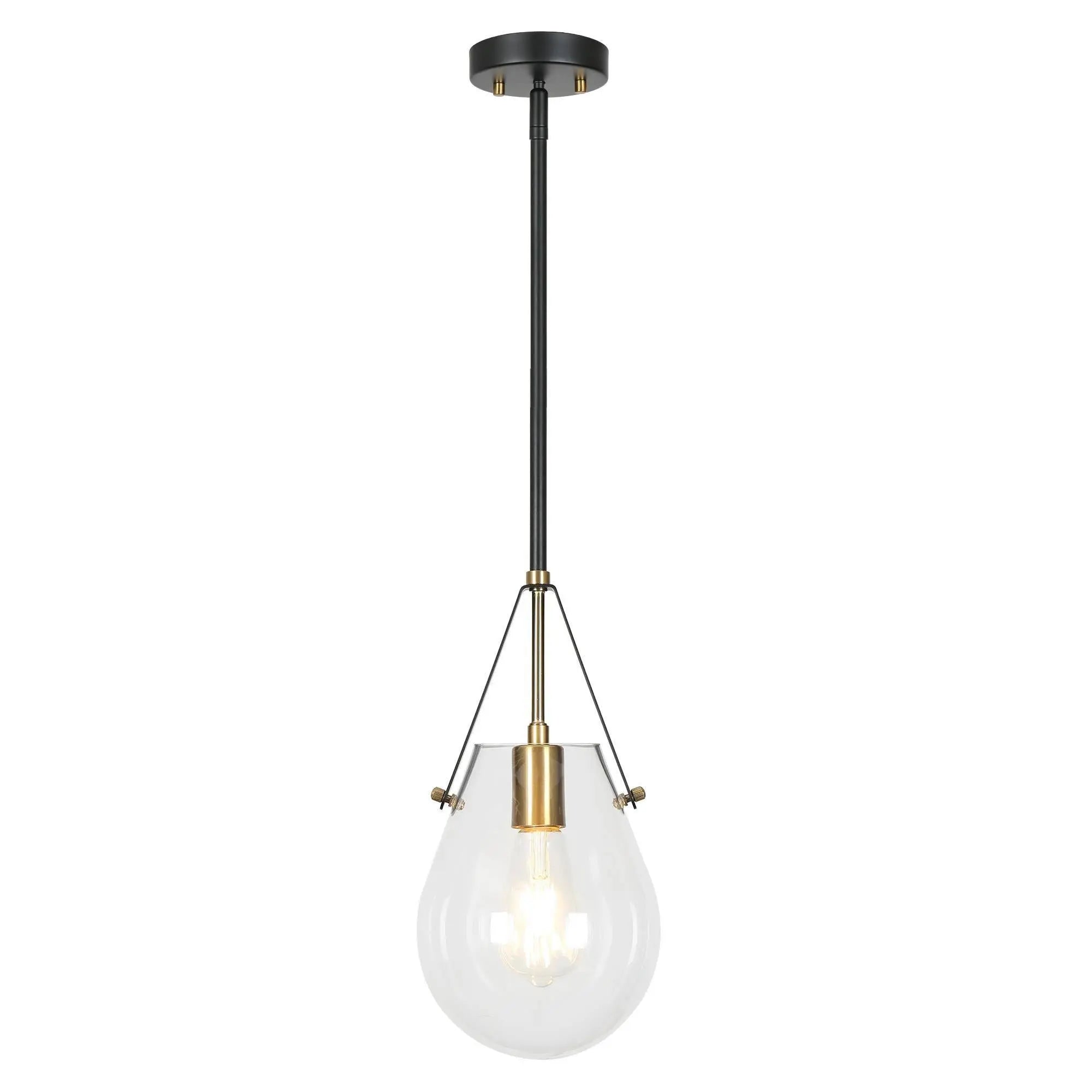 Colby 1-Light Mini Black Modern Pendant Light Fixtures
