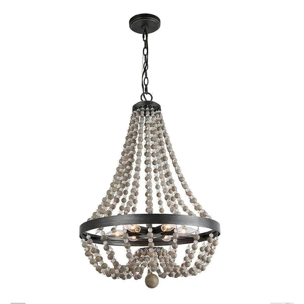 Kaffir 6-Light Small Black Chandelier