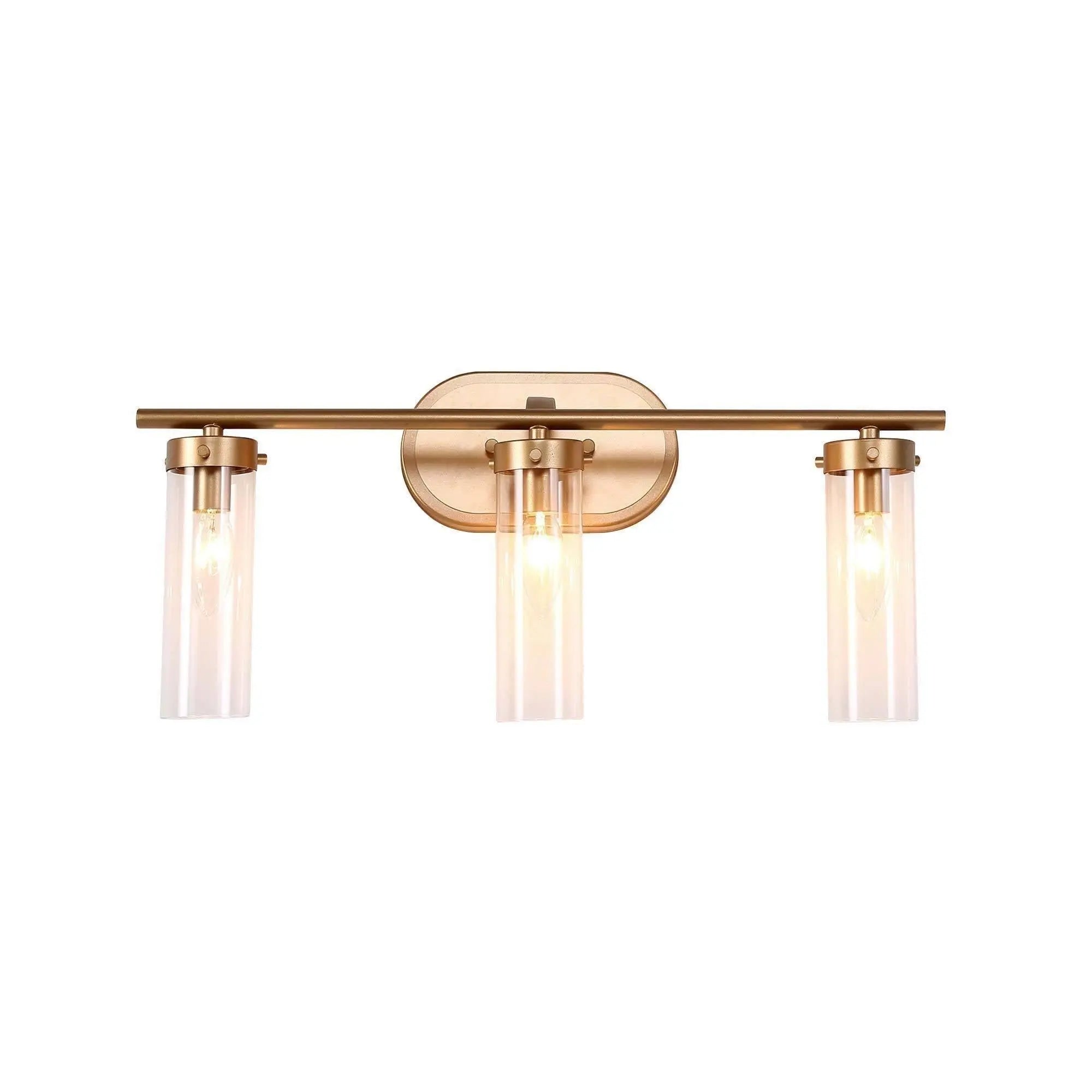 Savannah 3-Light Gold Vanity Light