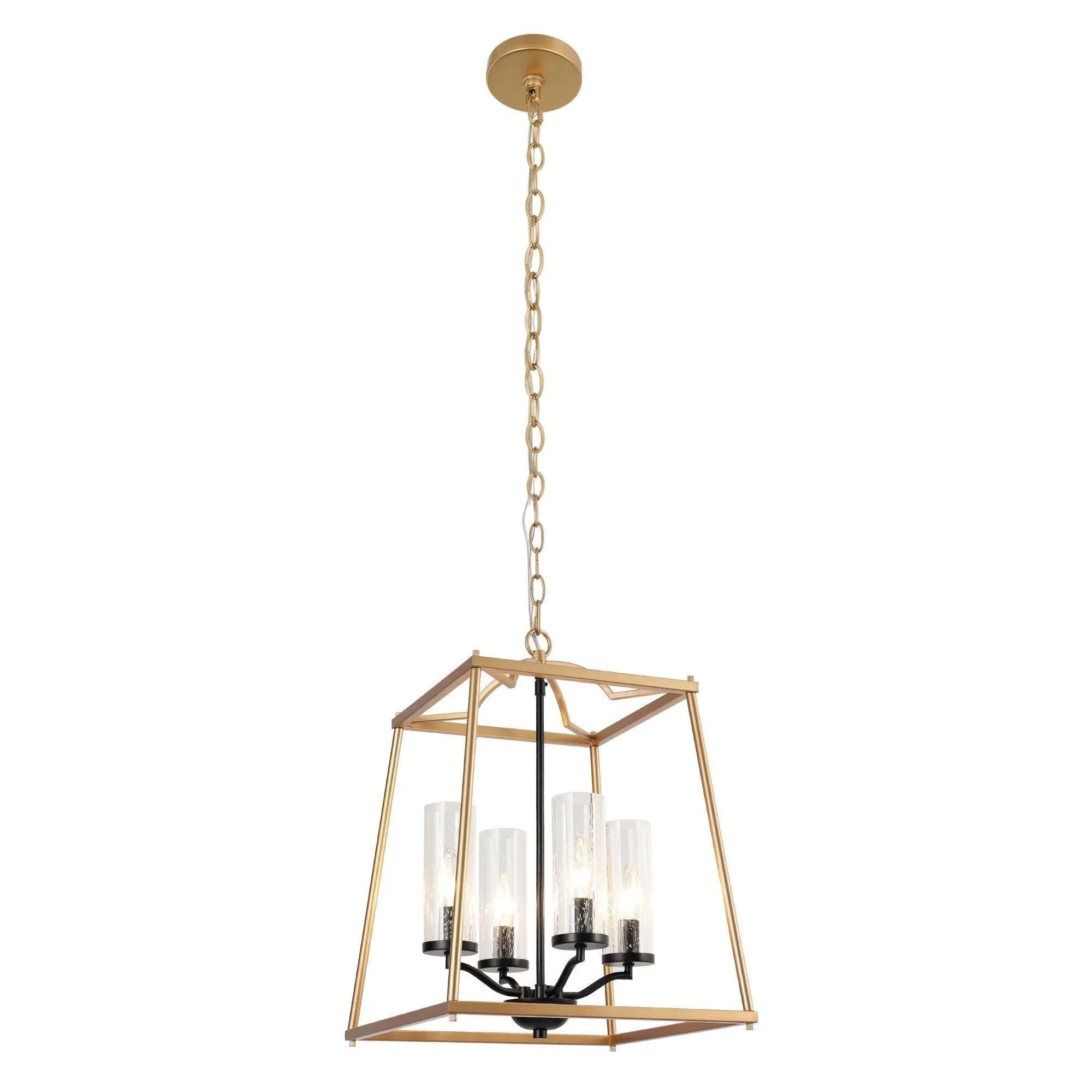 Dammonbert 4-Light Small Black Chandelier