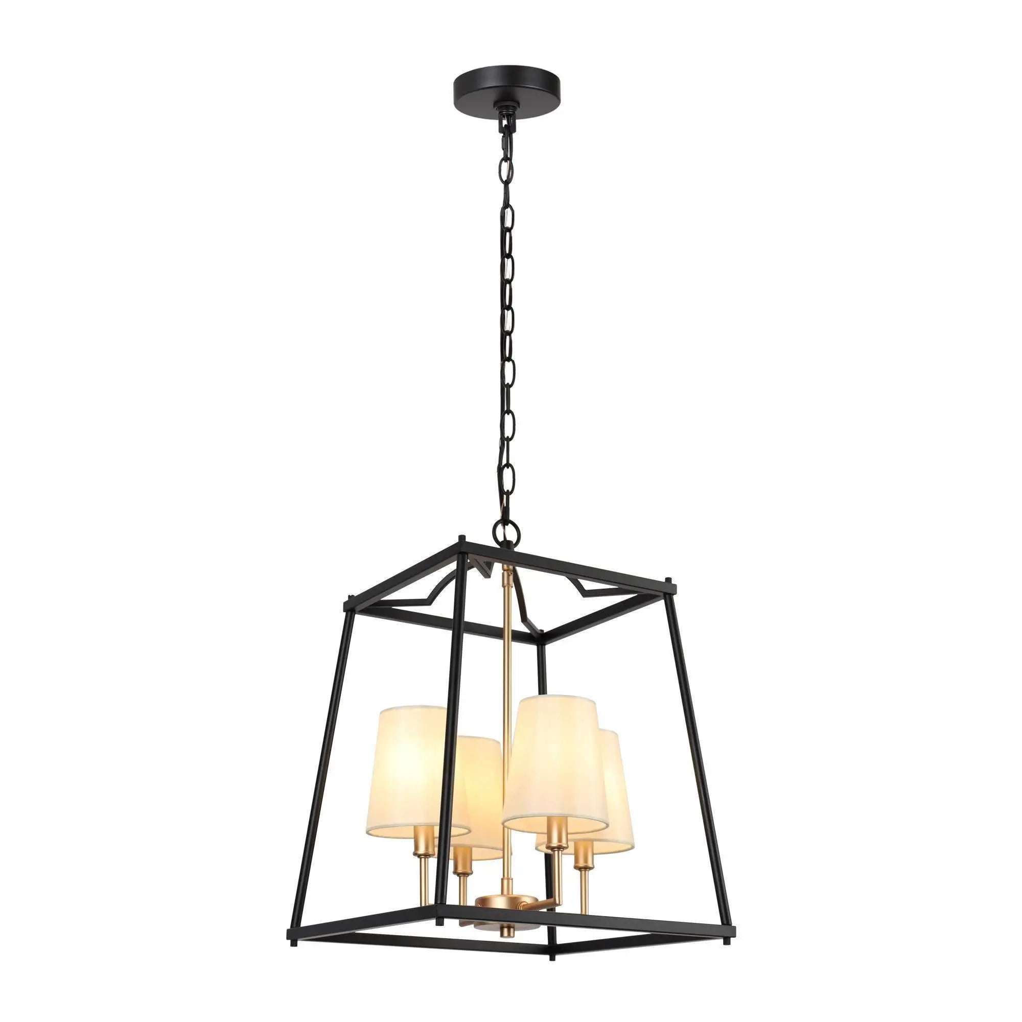 Dammonbert 4-Light Small Black Chandelier