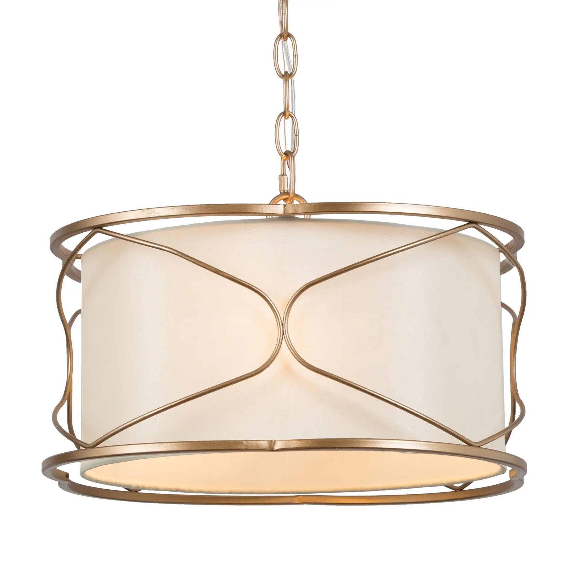 Fupotoss 3-Light Small Gold Chandelier
